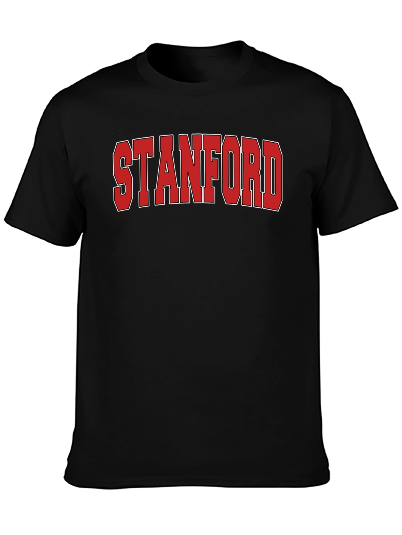 Stanford Graphic Print Black T-Shirt