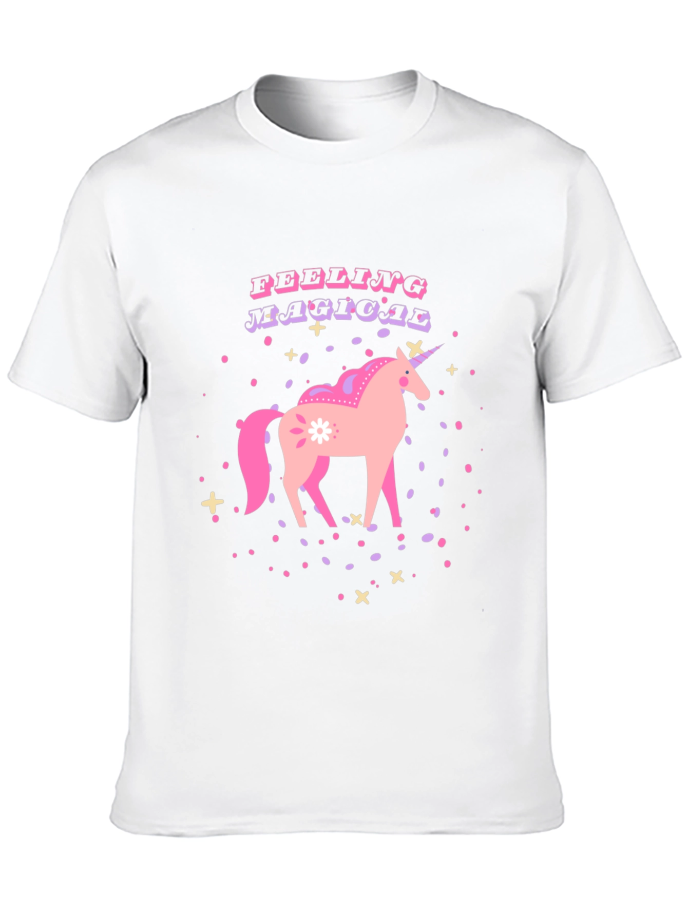 Magical Unicorn Graphic Tee - Black