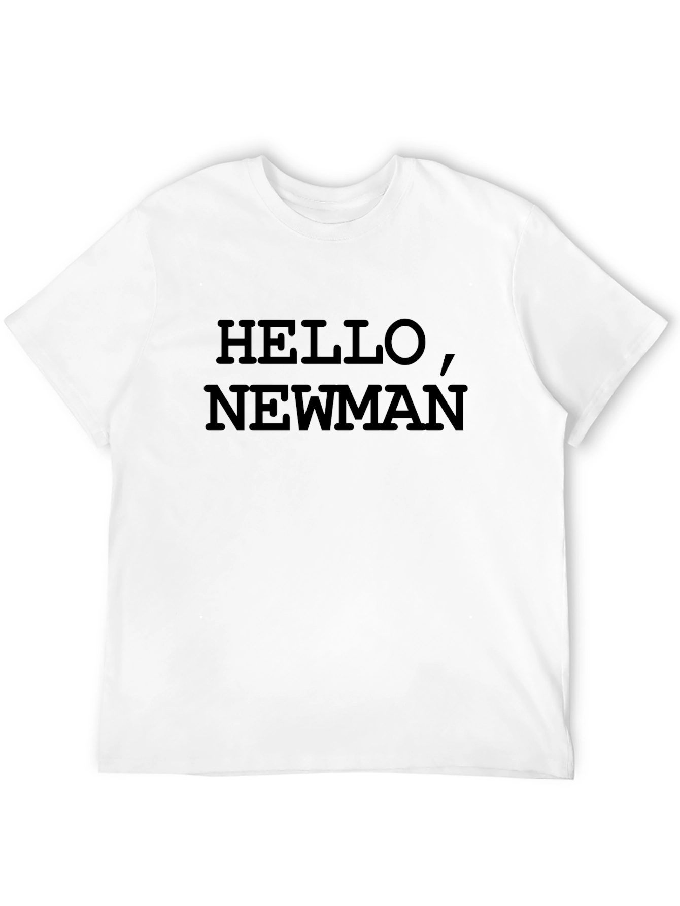 Hello Newman Black Graphic T-Shirt