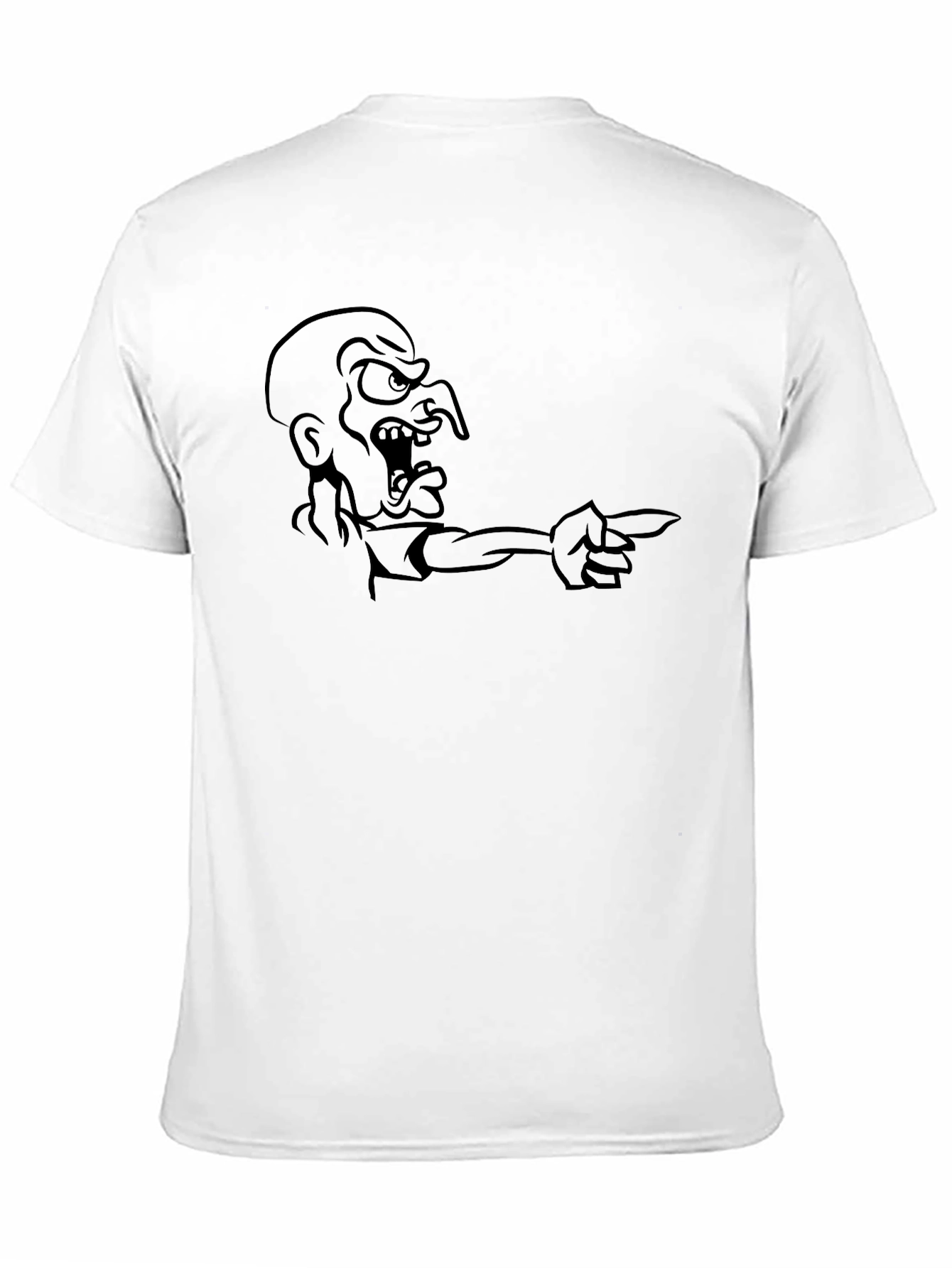 Angry Pointing Man Graphic Tee