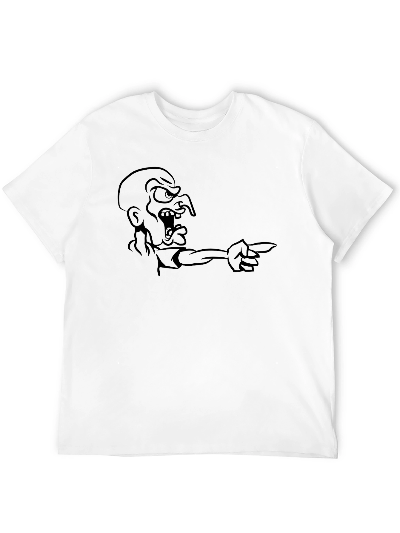 Angry Pointing Man Graphic Tee