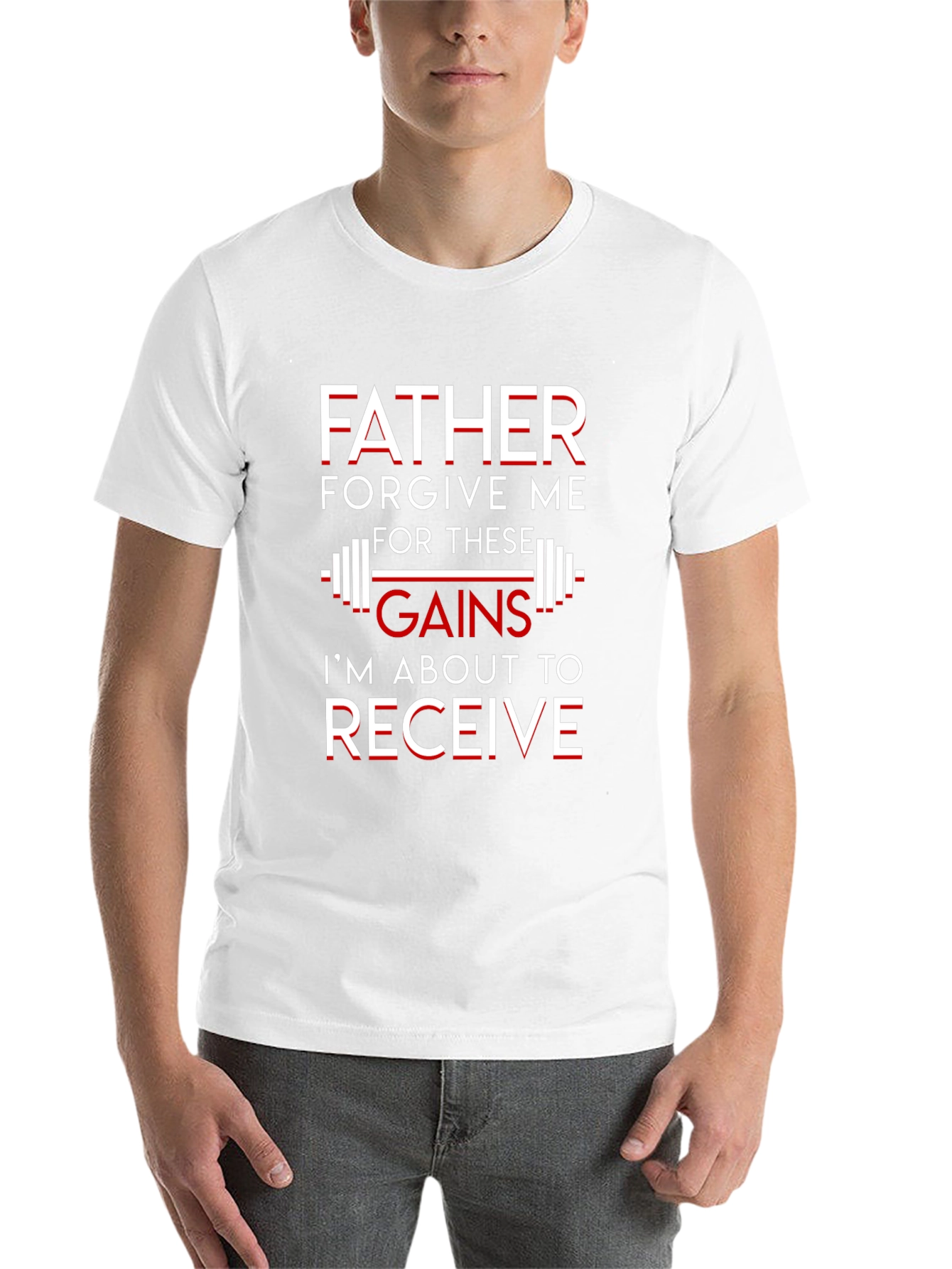 Father Forgive Me Gains Graphic T-Shirt