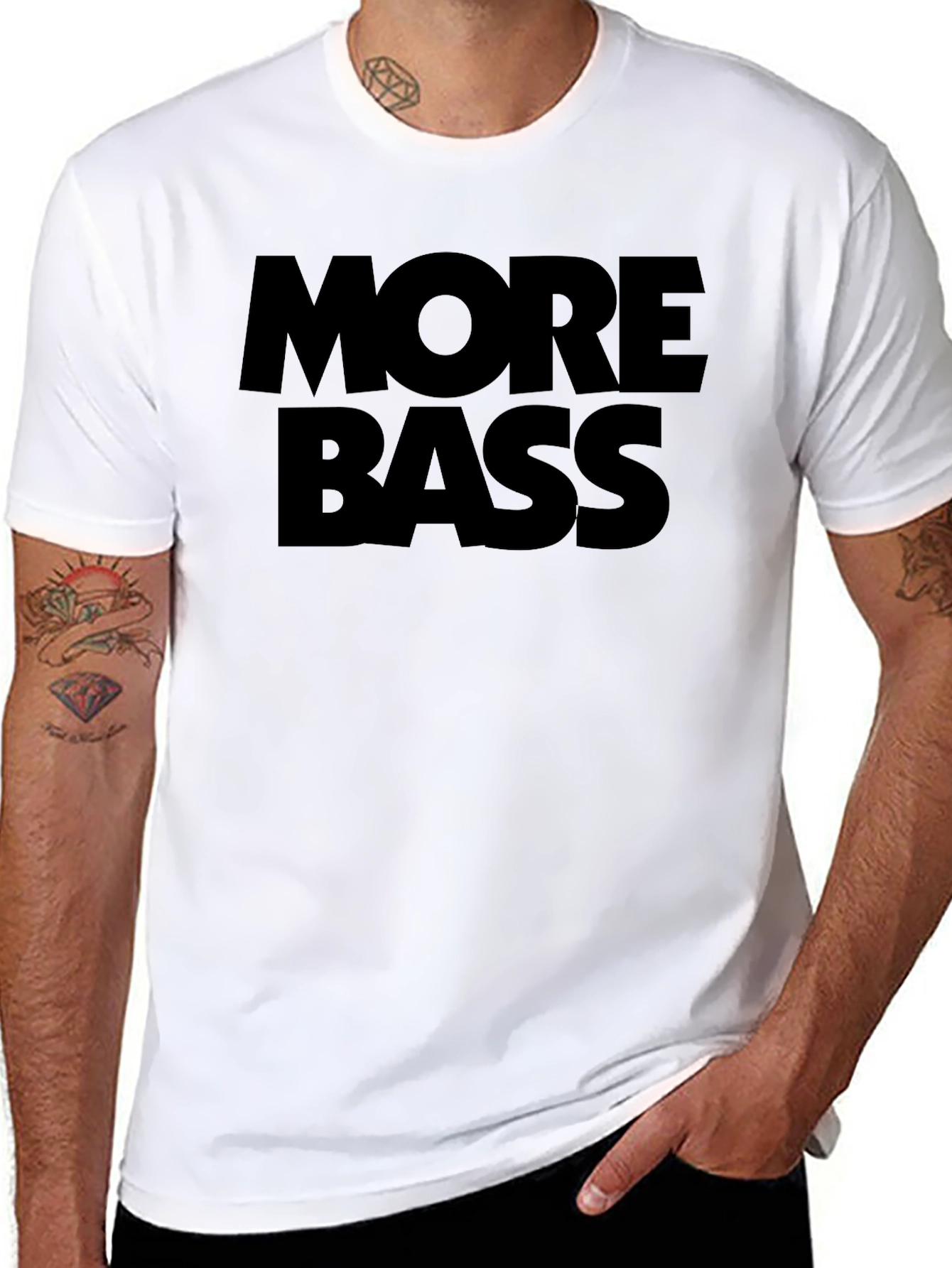 More Bass Black Graphic Tee