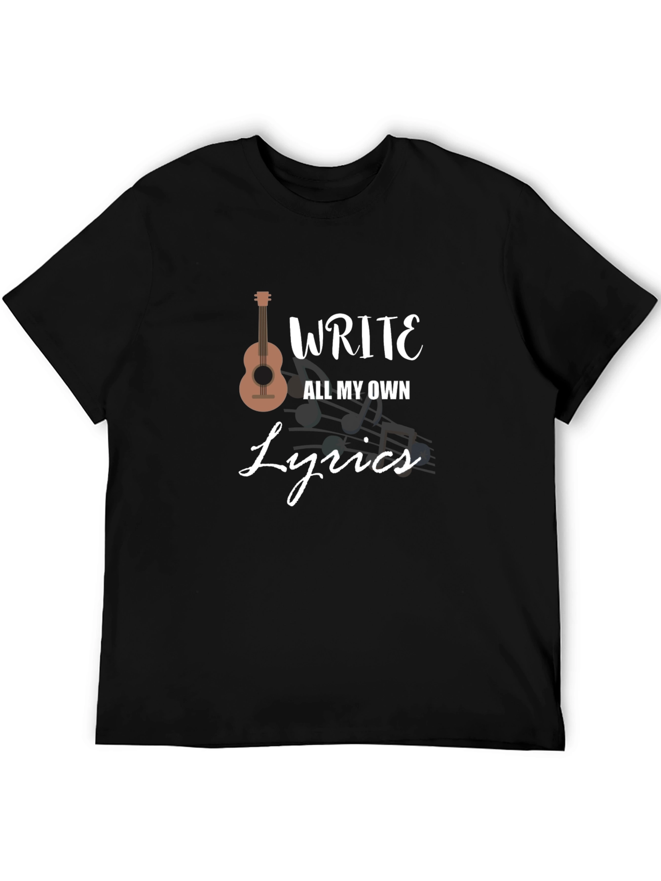 Write My Own Lyrics Black Graphic Tee