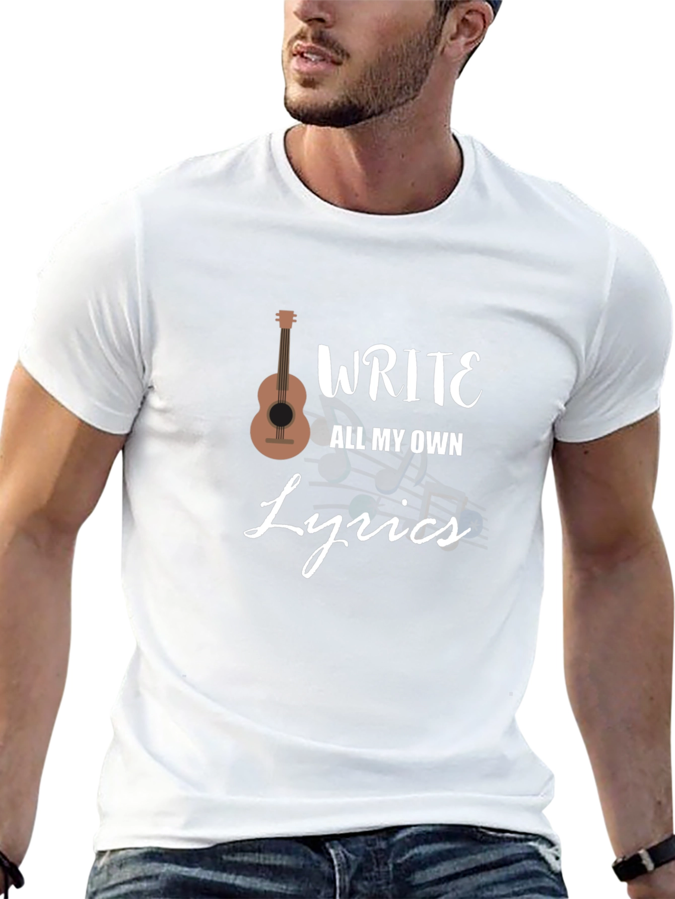 Write My Own Lyrics Black Graphic Tee