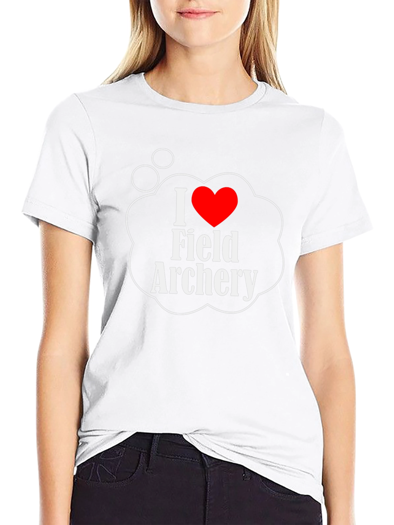 I Love Field Archery Graphic T-Shirt
