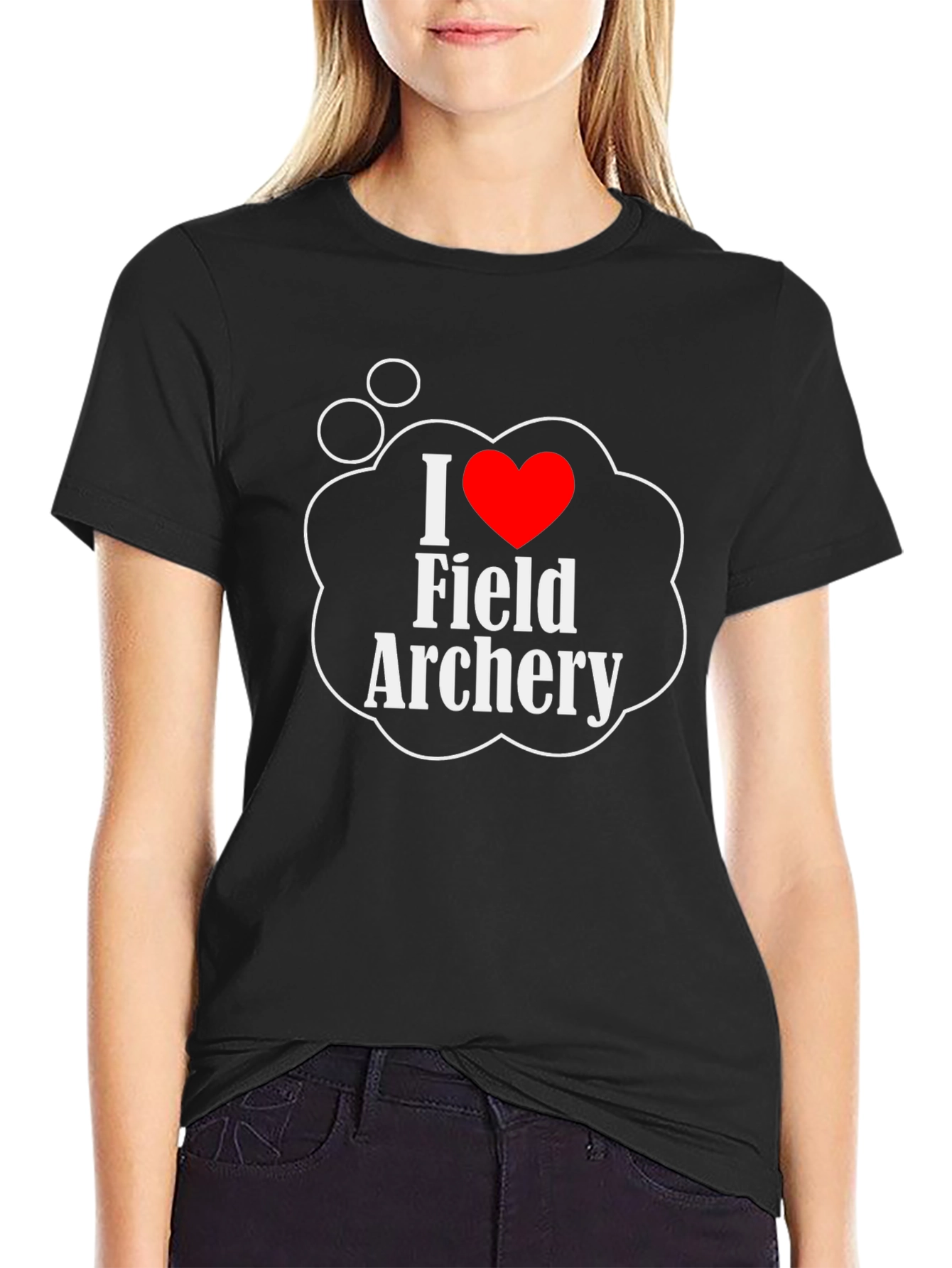 I Love Field Archery Graphic T-Shirt