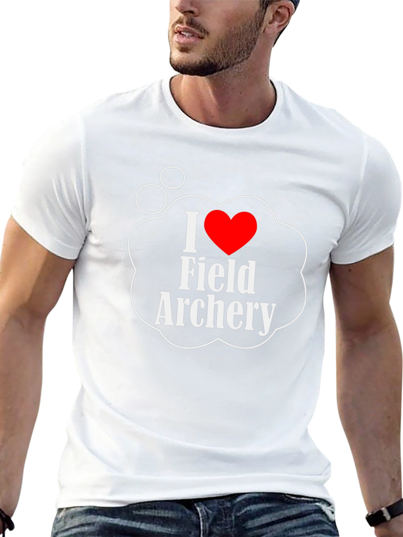 I Love Field Archery Graphic T-Shirt