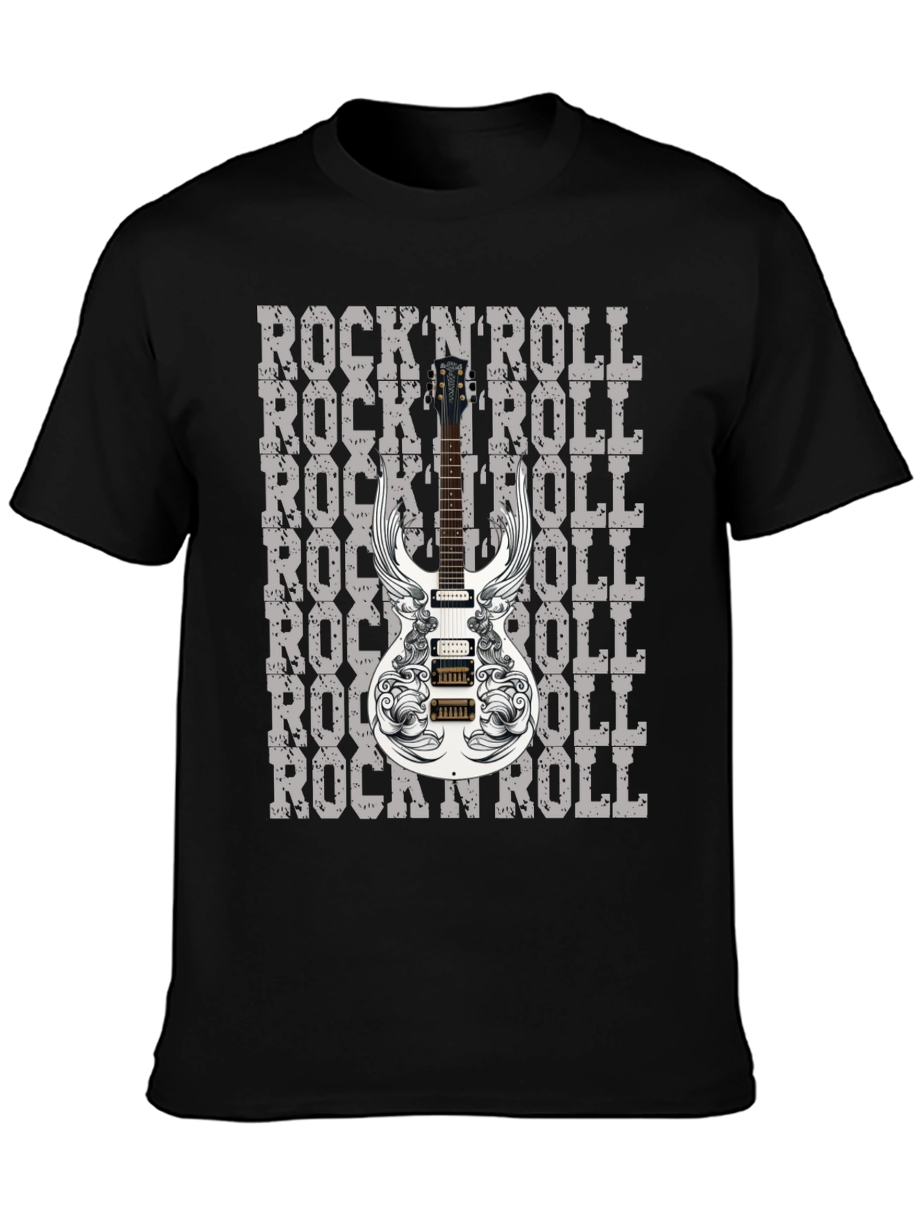 RocknRoll Guitar Graphic T-Shirt