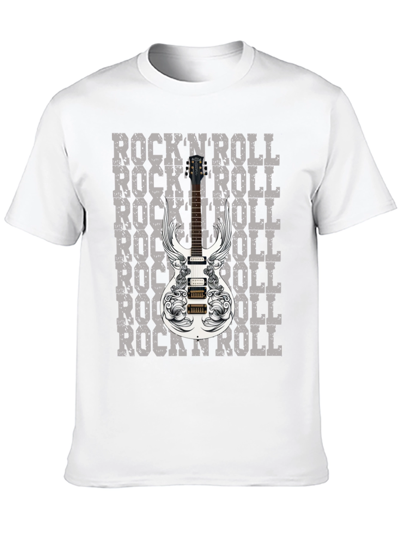 RocknRoll Guitar Graphic T-Shirt