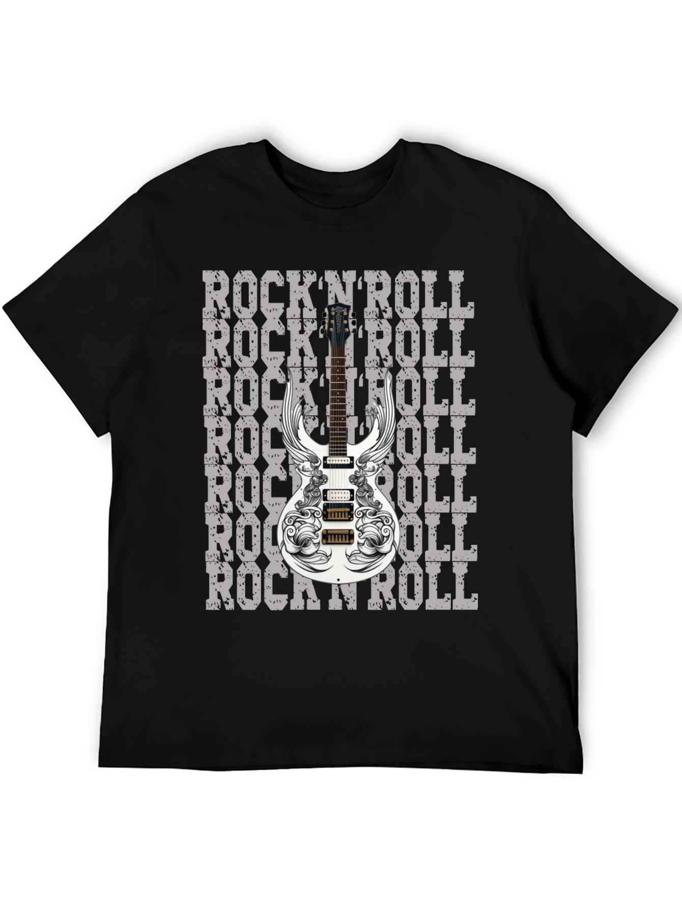 RocknRoll Guitar Graphic T-Shirt