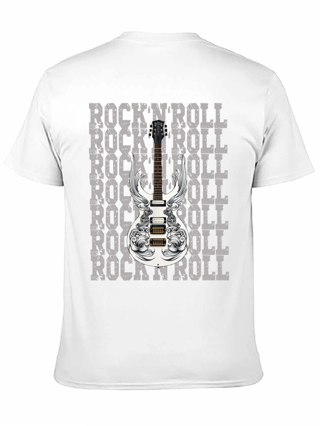 RocknRoll Guitar Graphic T-Shirt