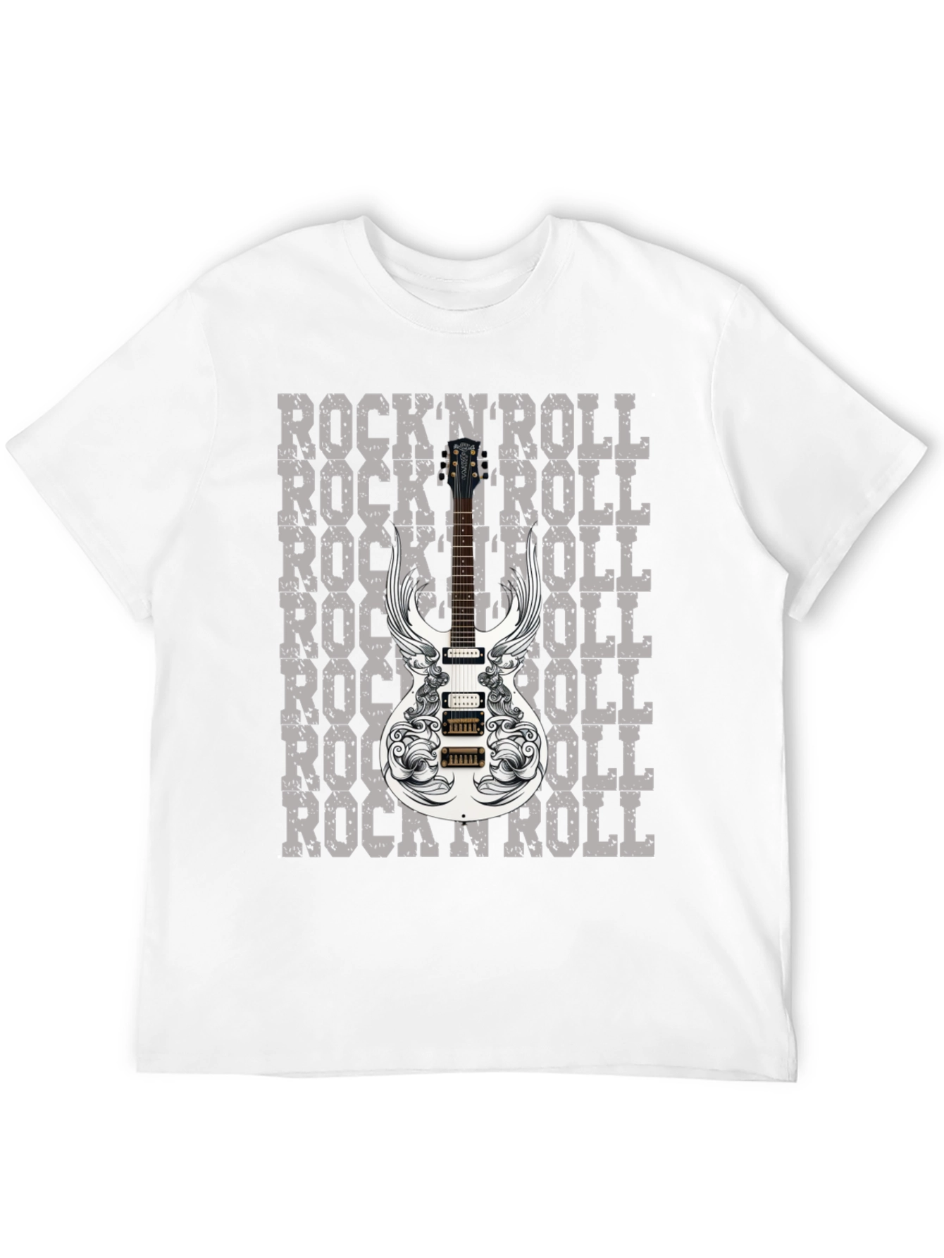 RocknRoll Guitar Graphic T-Shirt
