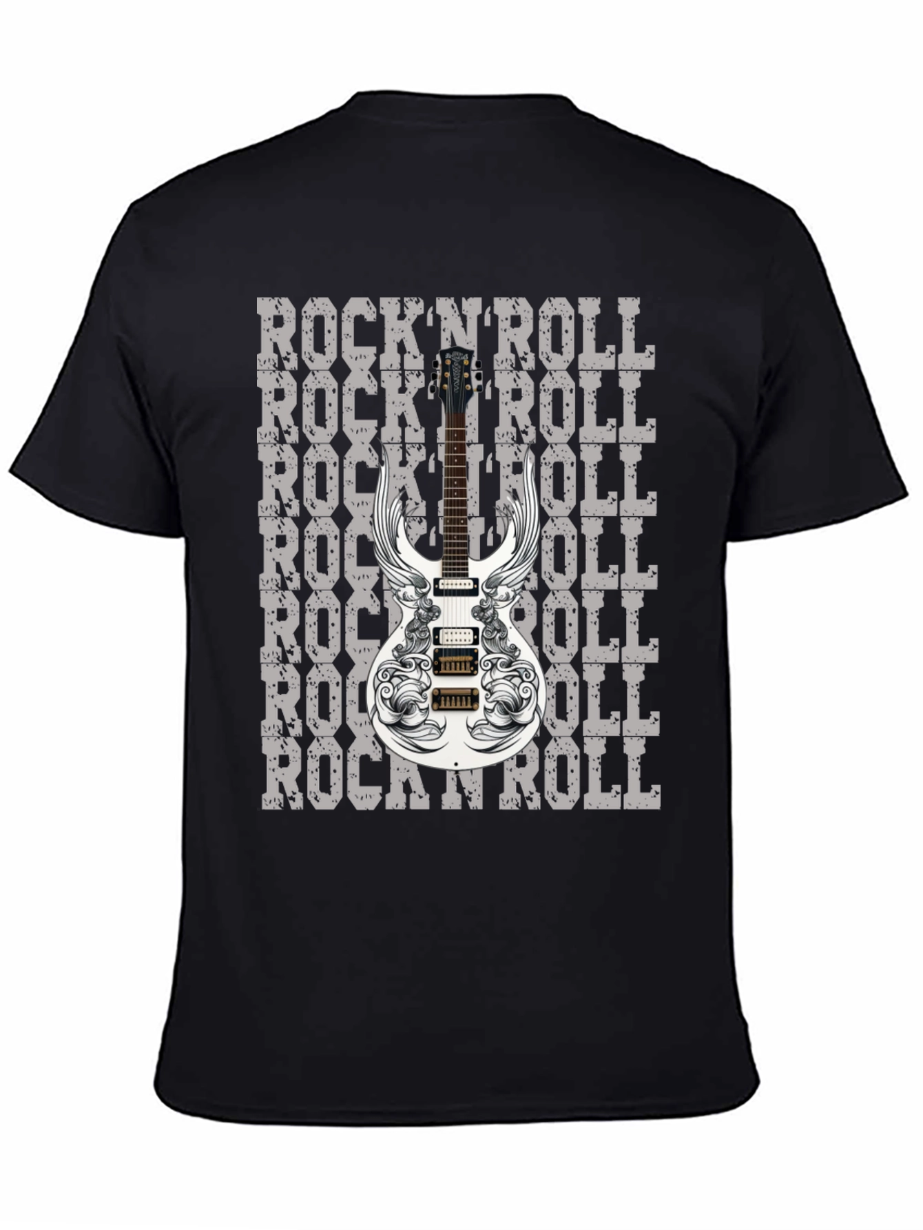RocknRoll Guitar Graphic T-Shirt