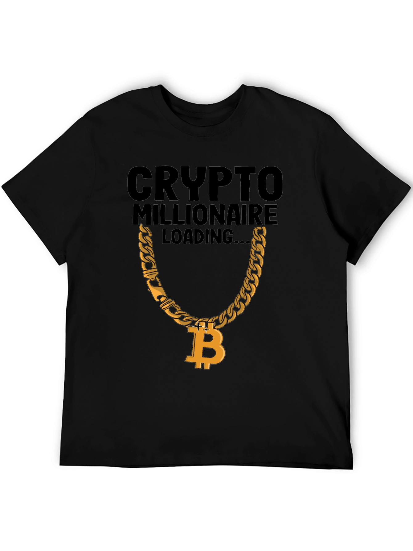 Crypto Millionaire Loading T-Shirt - Bitcoin Chain