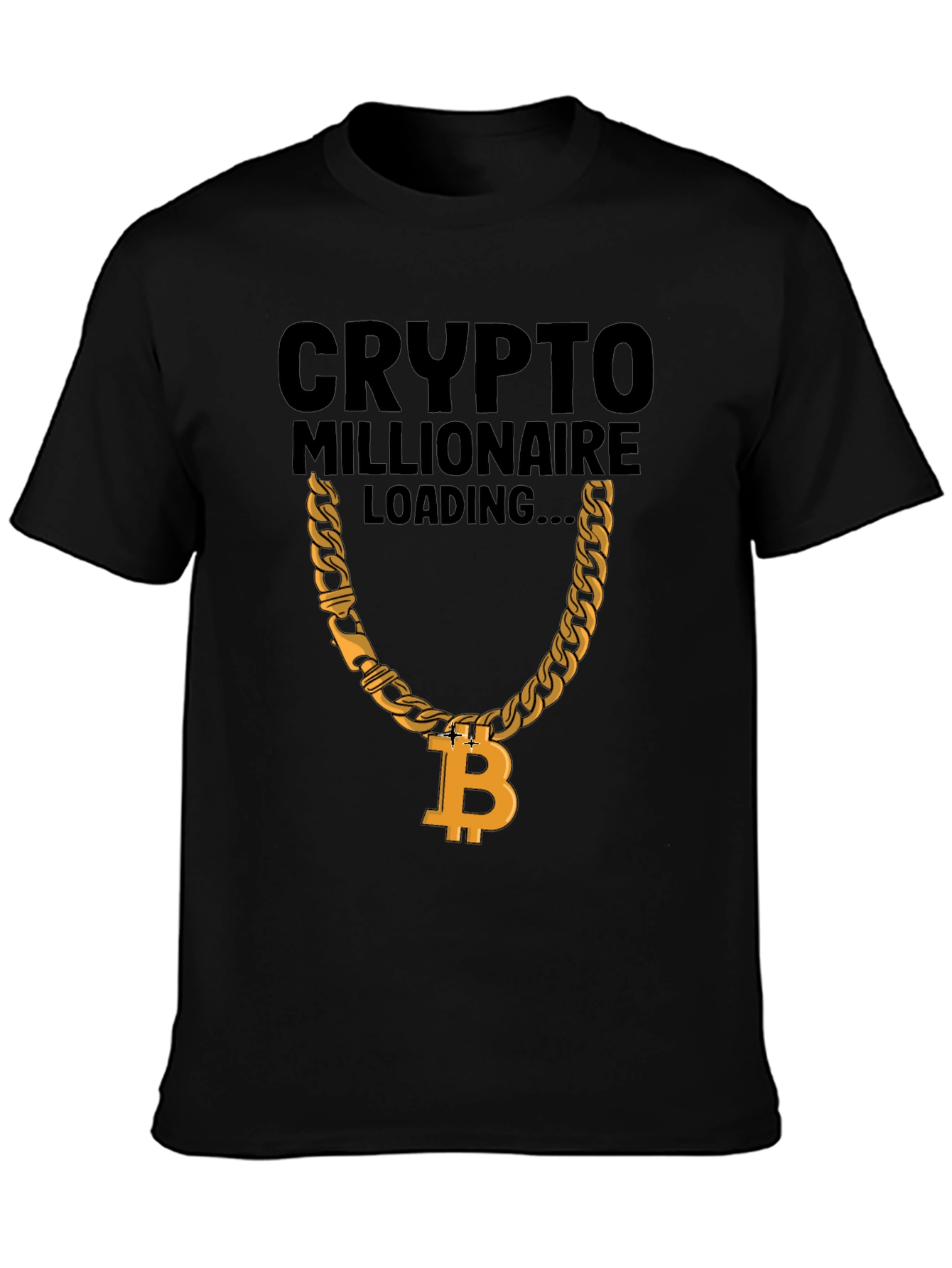 Crypto Millionaire Loading T-Shirt - Bitcoin Chain