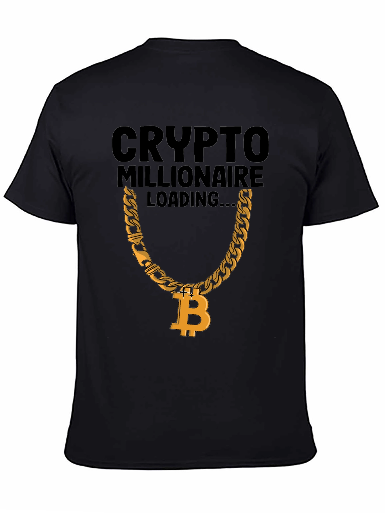 Crypto Millionaire Loading T-Shirt - Bitcoin Chain