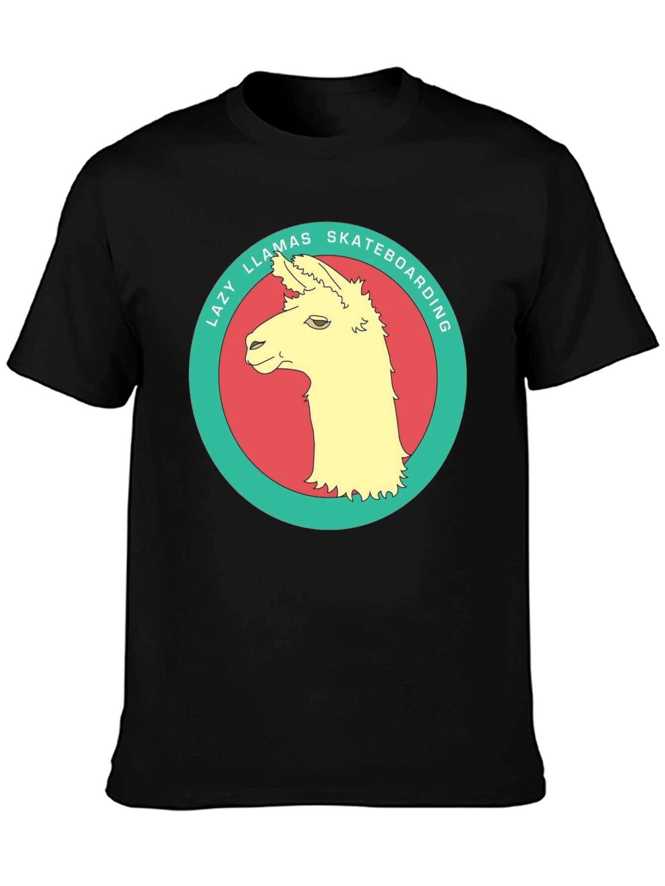 Lazy Llamas Skateboarding Graphic Tee