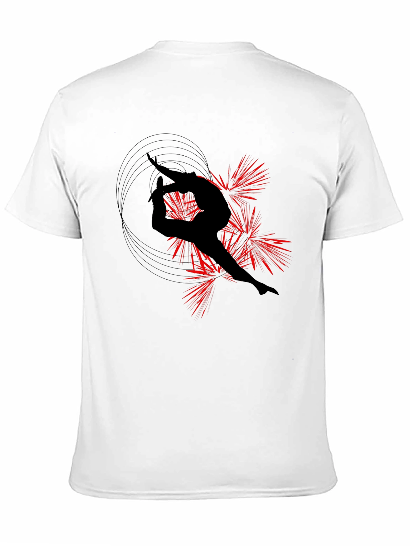 Artistic Silhouette Tee - Black Graphic T-Shirt