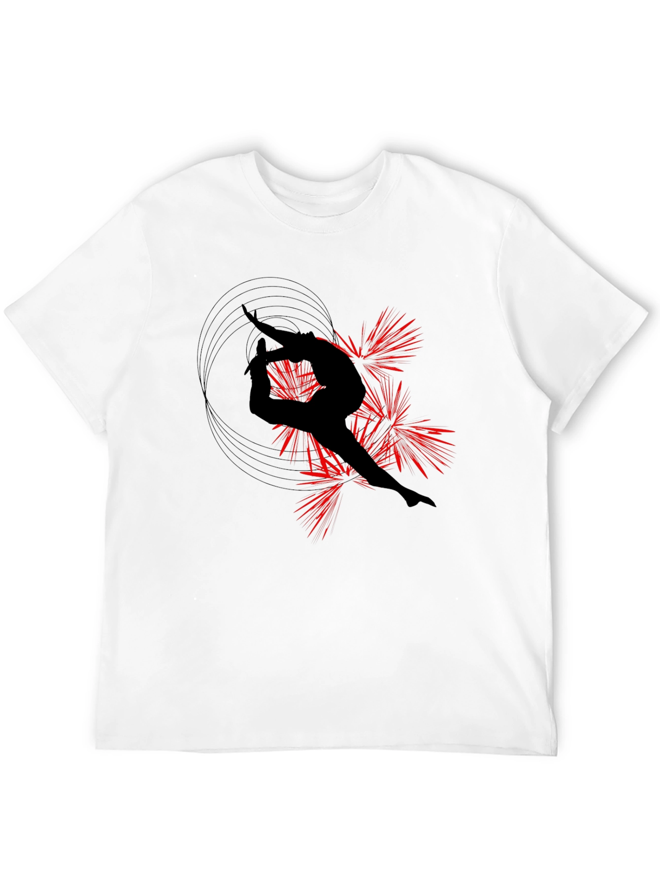 Artistic Silhouette Tee - Black Graphic T-Shirt