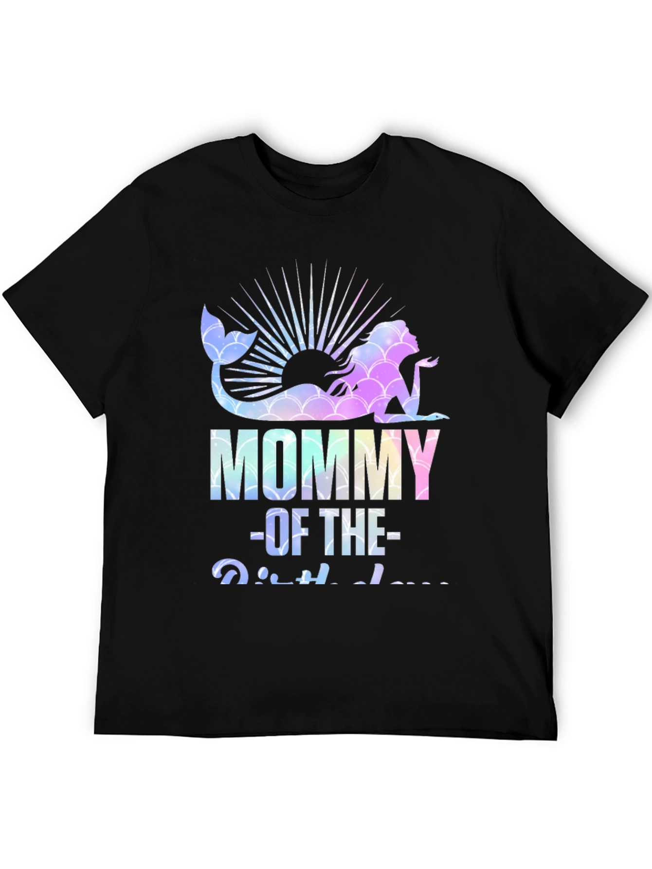 Mommy of the Birthday Mermaid Graphic Tee