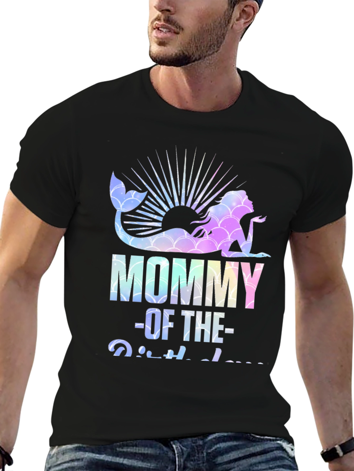 Mommy of the Birthday Mermaid Graphic Tee