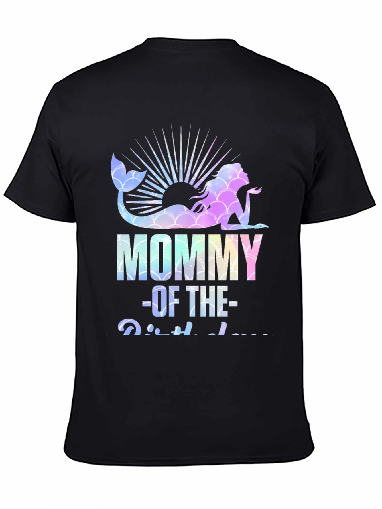 Mommy of the Birthday Mermaid Graphic Tee