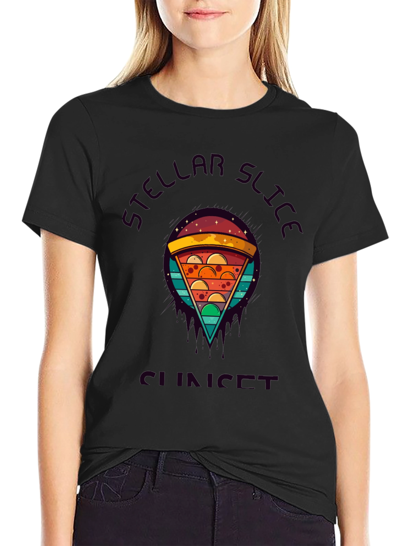 Stellar Slice Sunset Graphic Tee