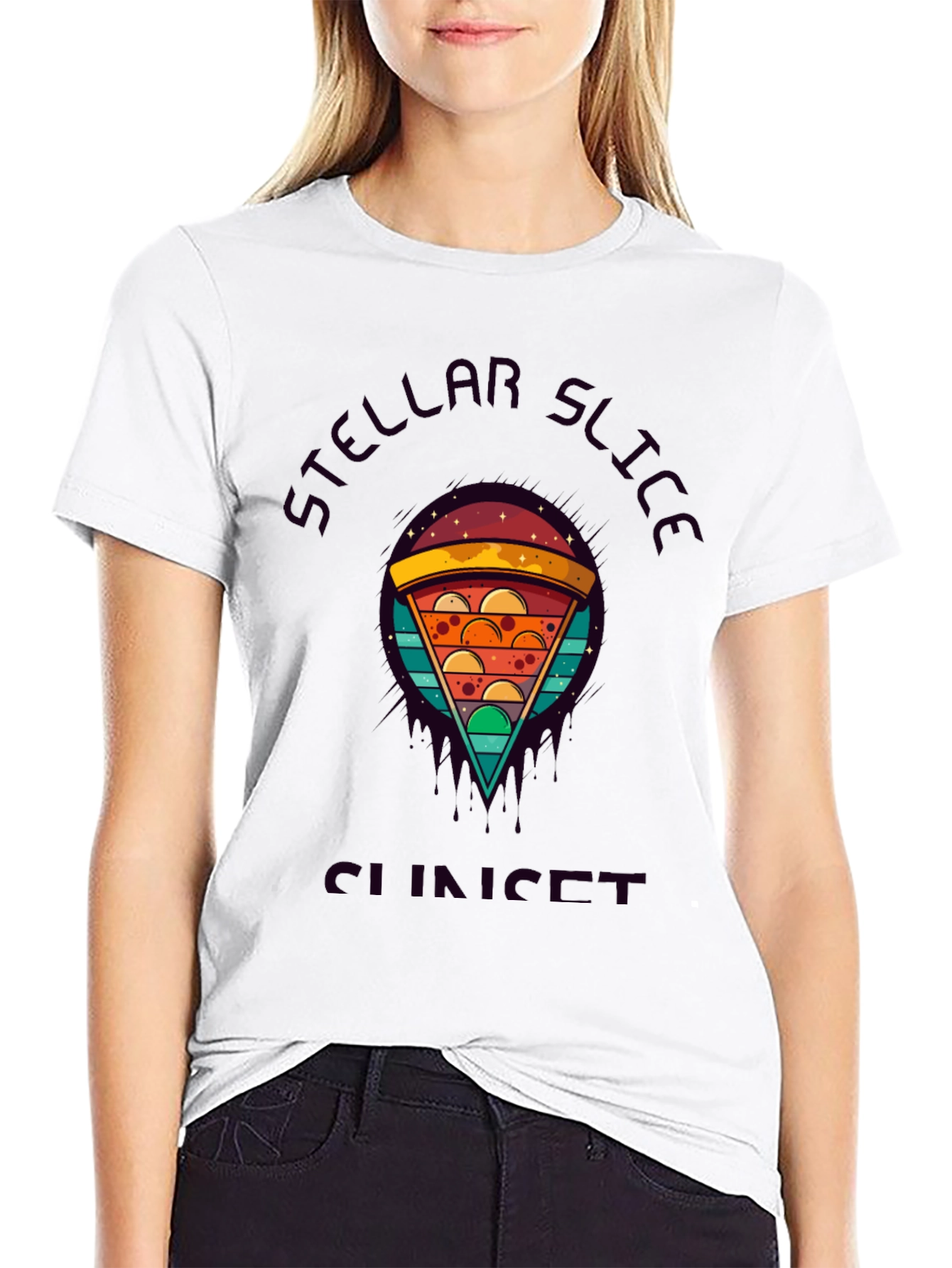Stellar Slice Sunset Graphic Tee