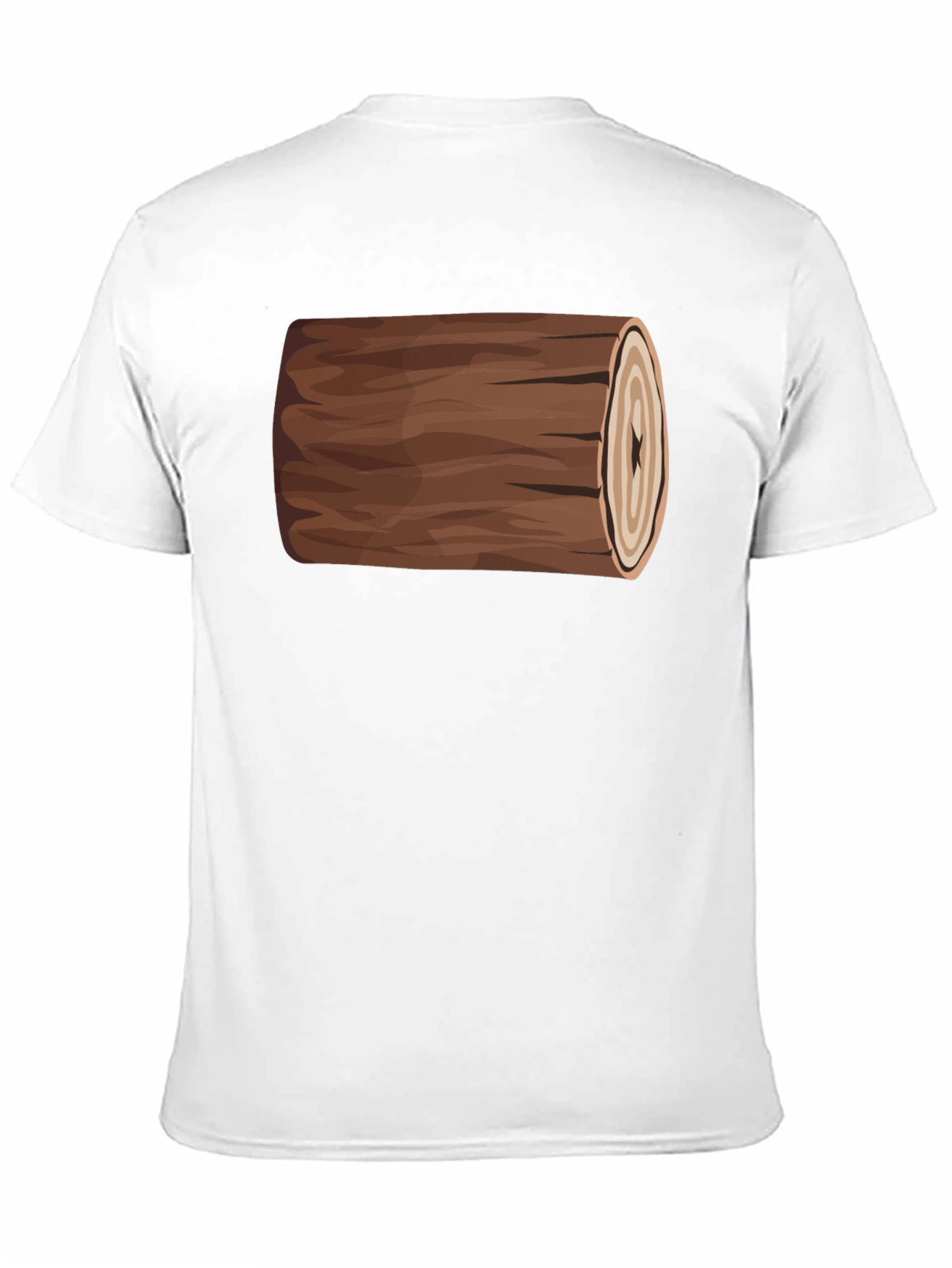 Funny Log Graphic Tee - Black Cotton T-Shirt