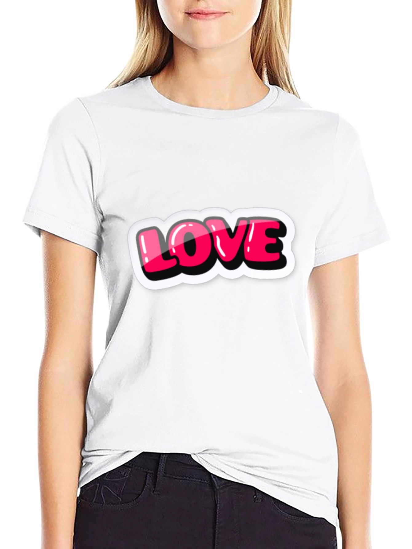 Love T-Shirt - Graphic Print Tee