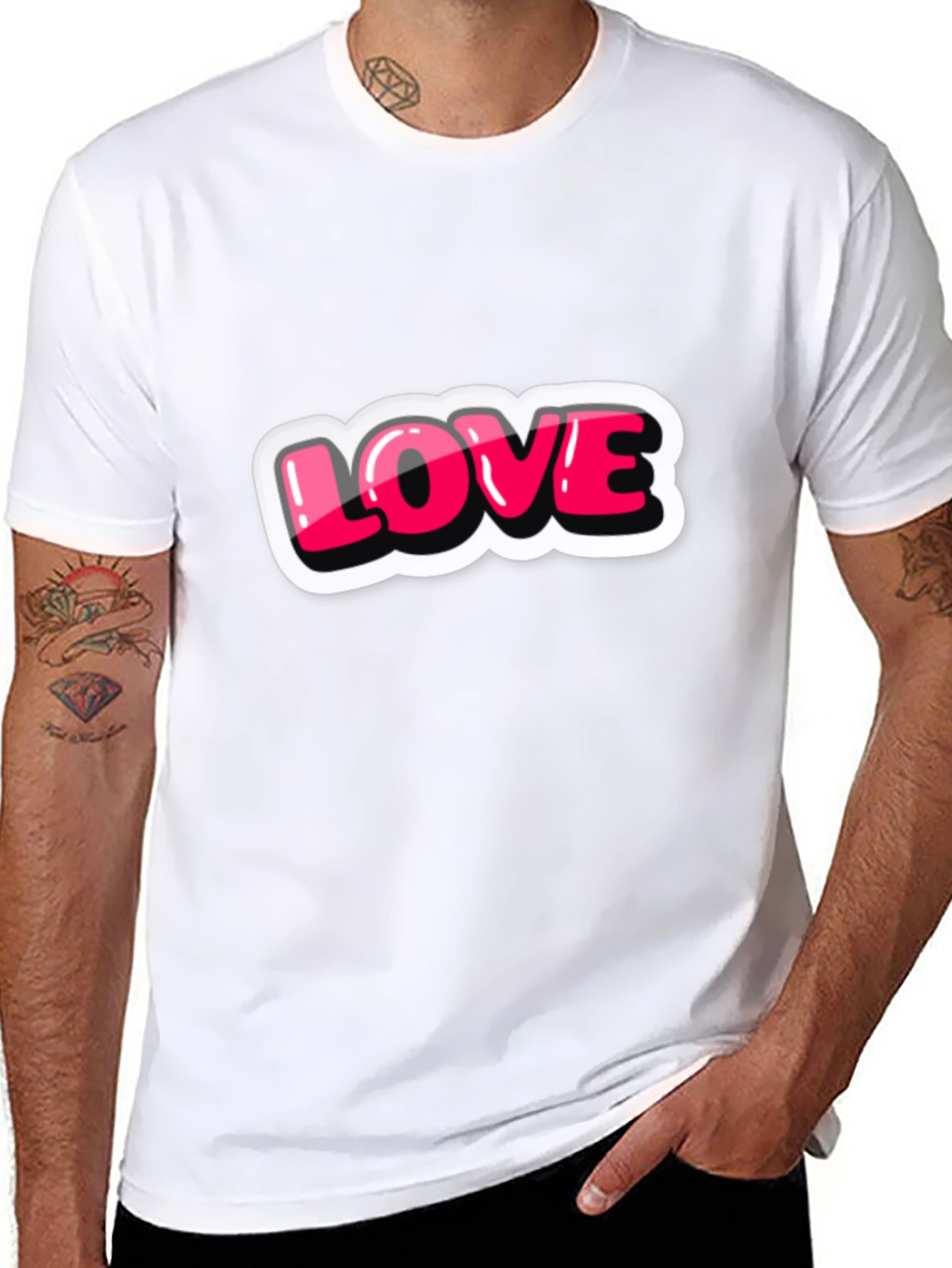 Love T-Shirt - Graphic Print Tee