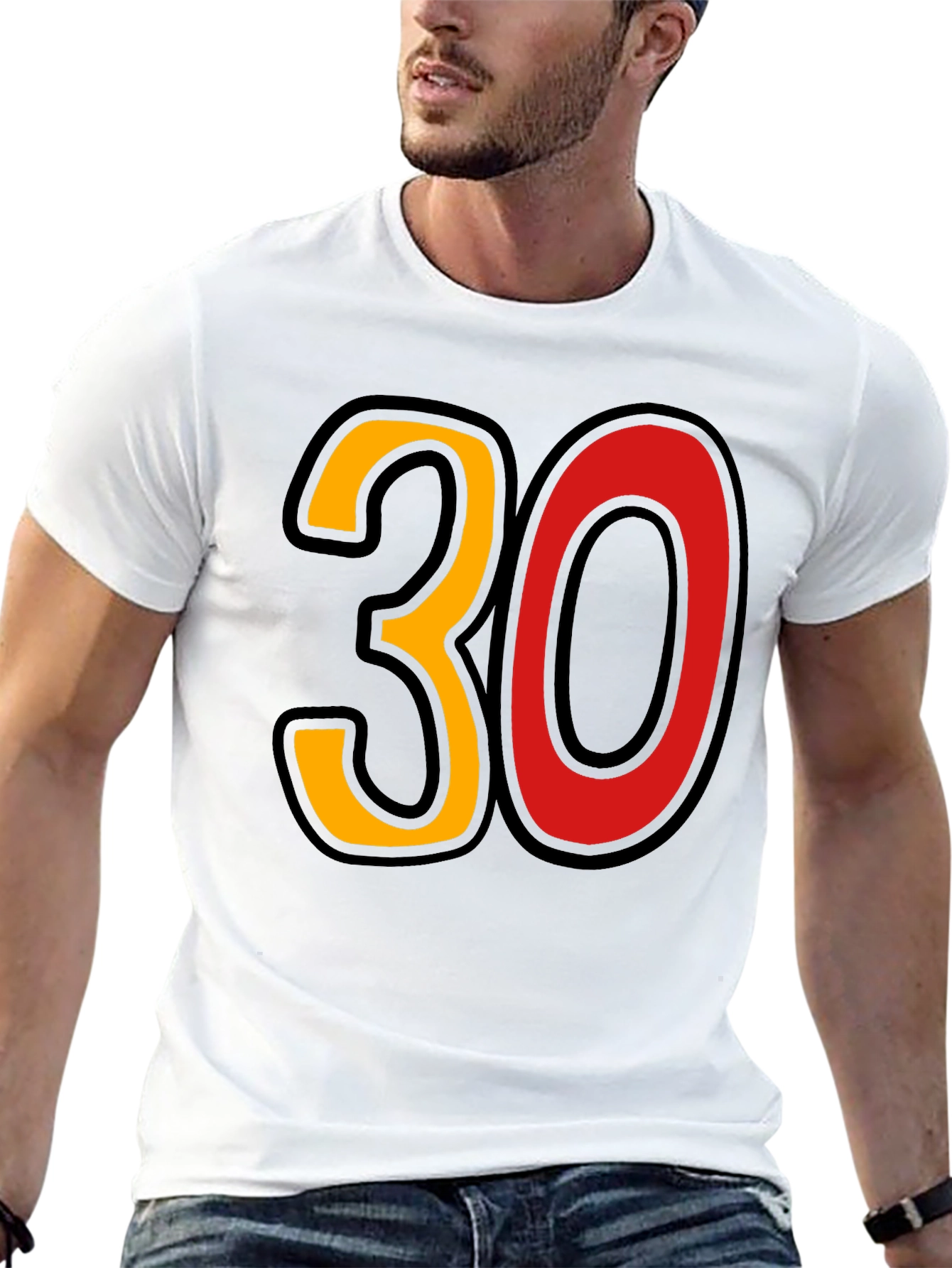 Bold 30 Graphic Tee - Birthday Celebration Shirt