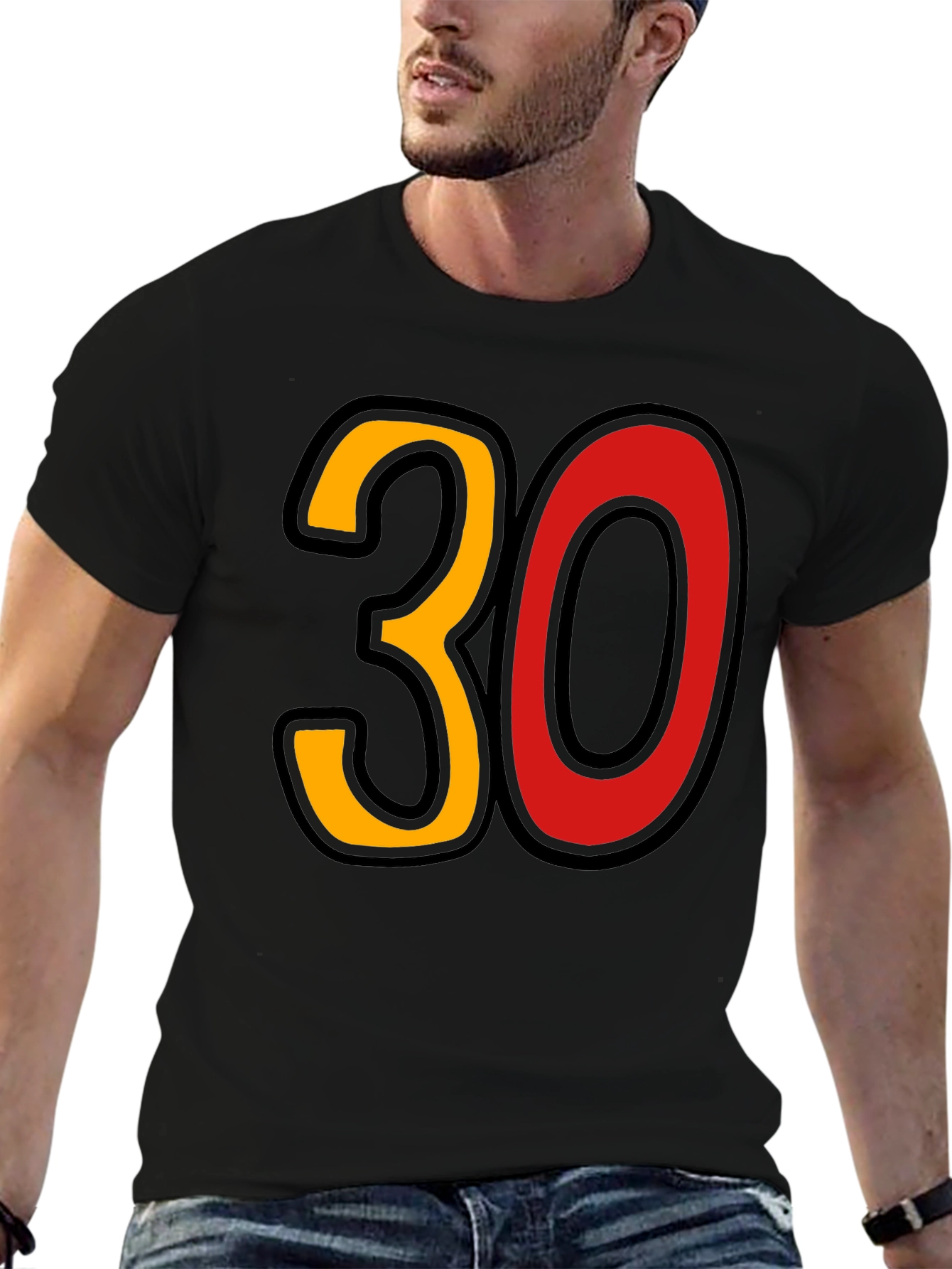 Bold 30 Graphic Tee - Birthday Celebration Shirt