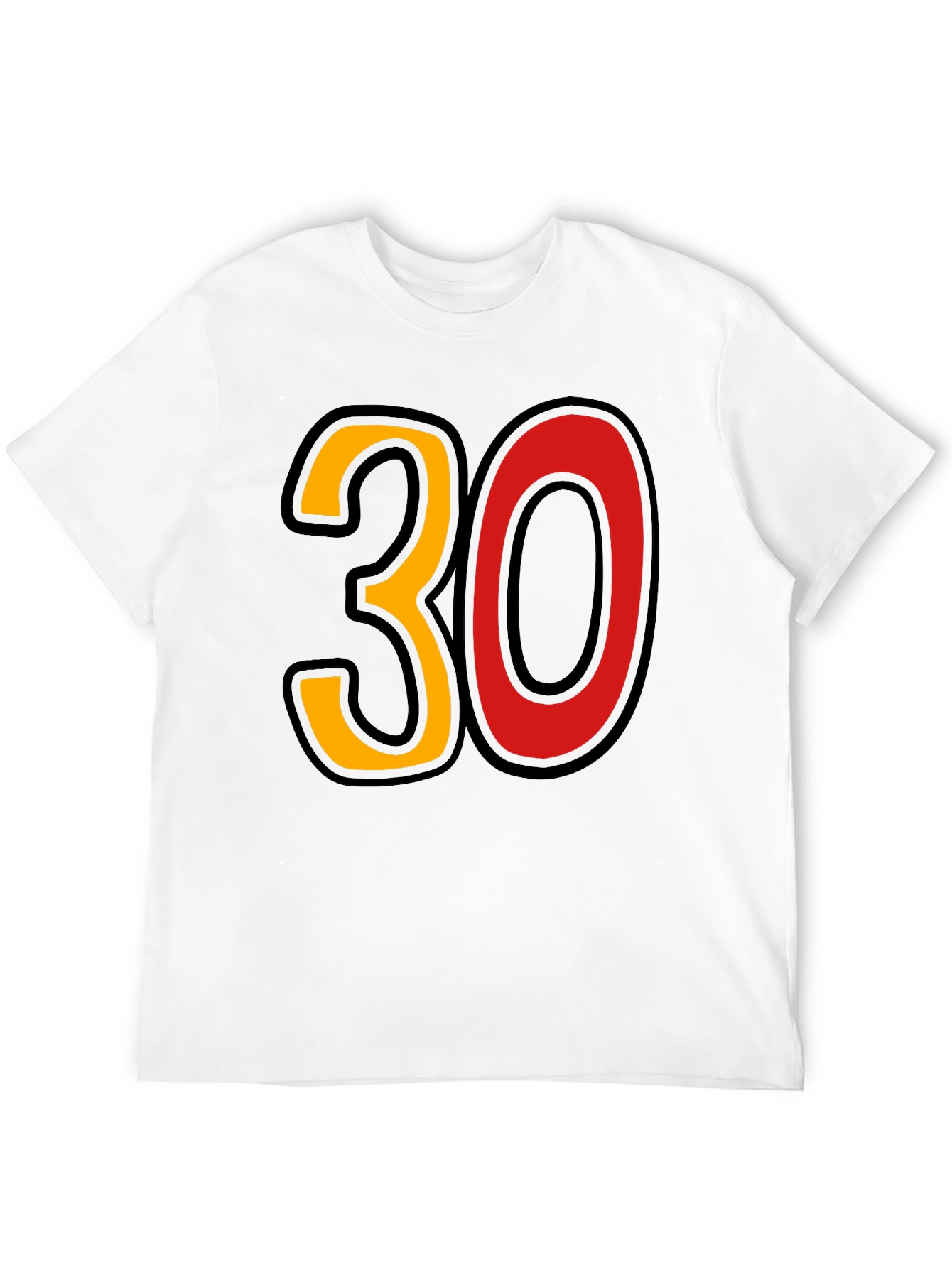 Bold 30 Graphic Tee - Birthday Celebration Shirt