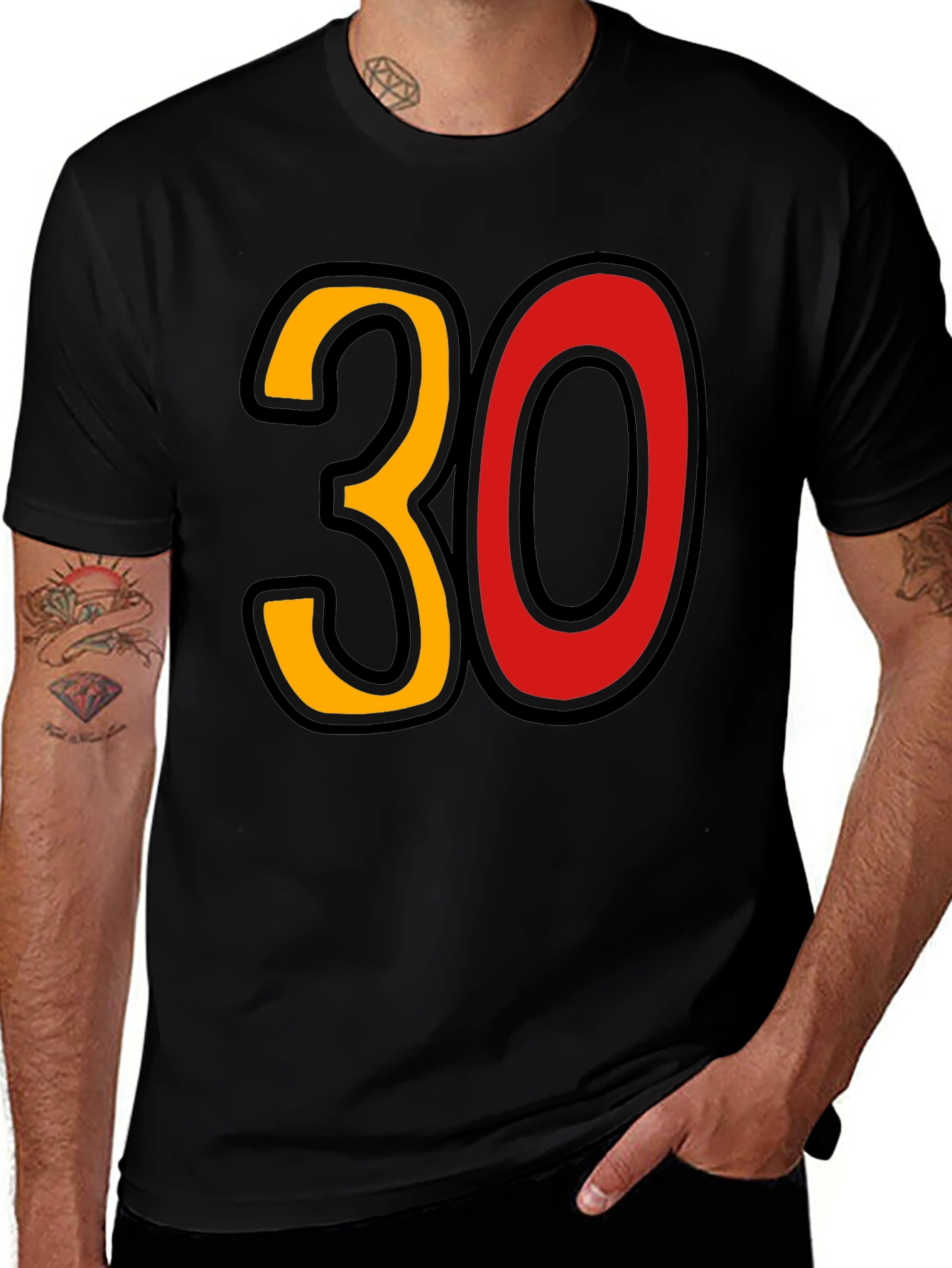 Bold 30 Graphic Tee - Birthday Celebration Shirt