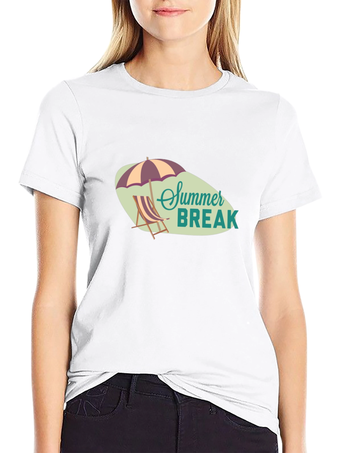 Summer Break Graphic Tee - Mens Black T-Shirt