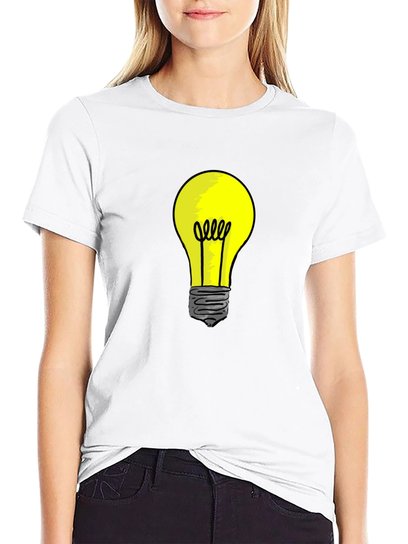 Illuminating Idea: Mens Light Bulb Graphic Tee