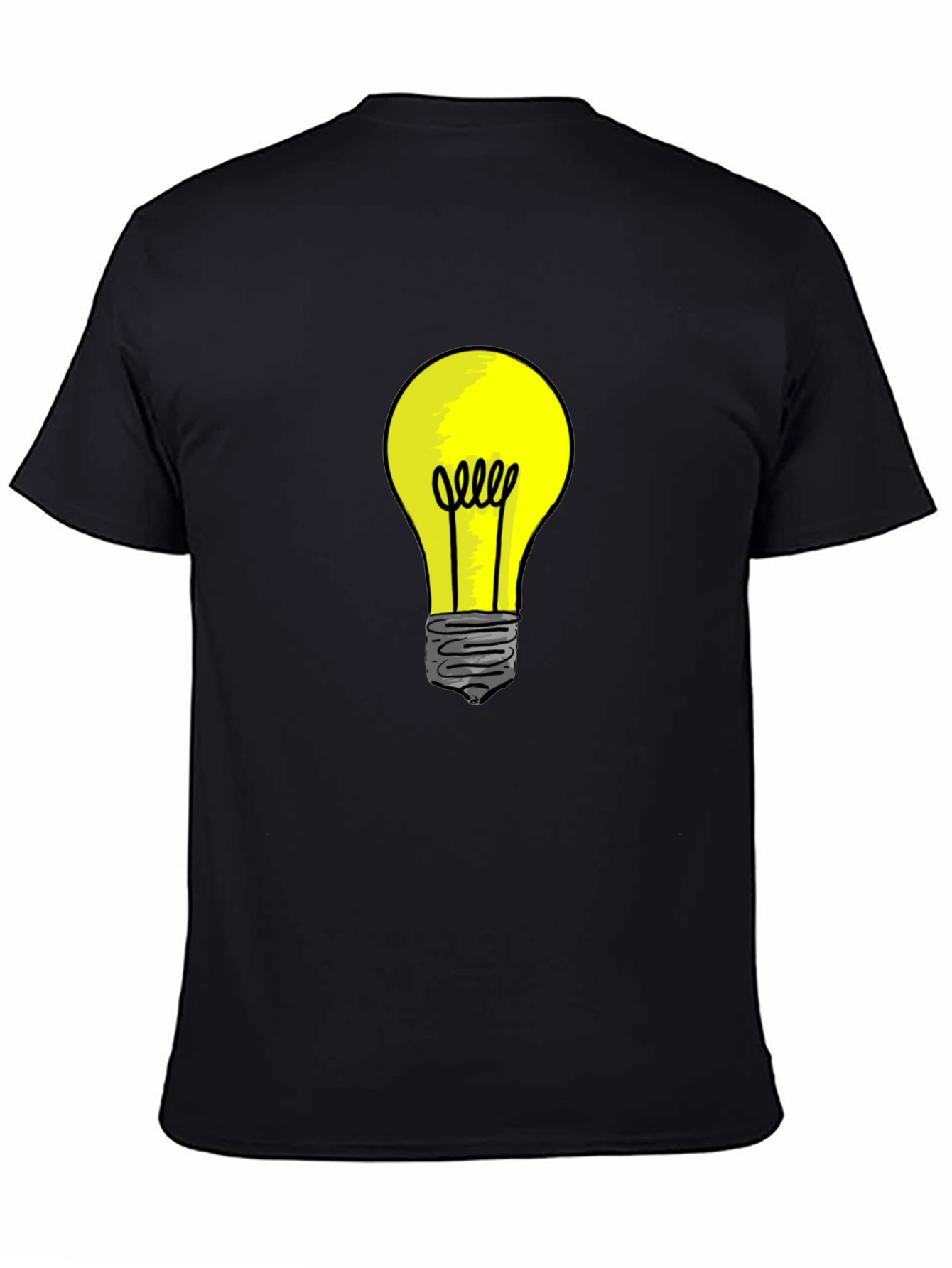 Illuminating Idea: Mens Light Bulb Graphic Tee