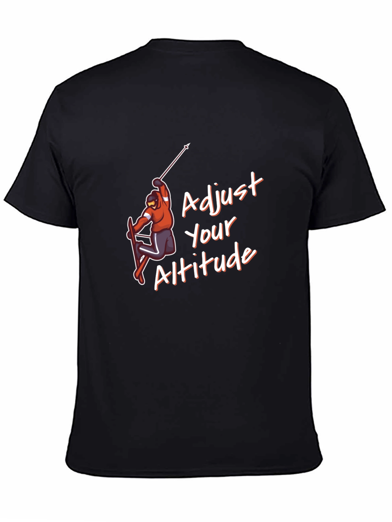 Adjust Your Altitude Black Graphic Tee