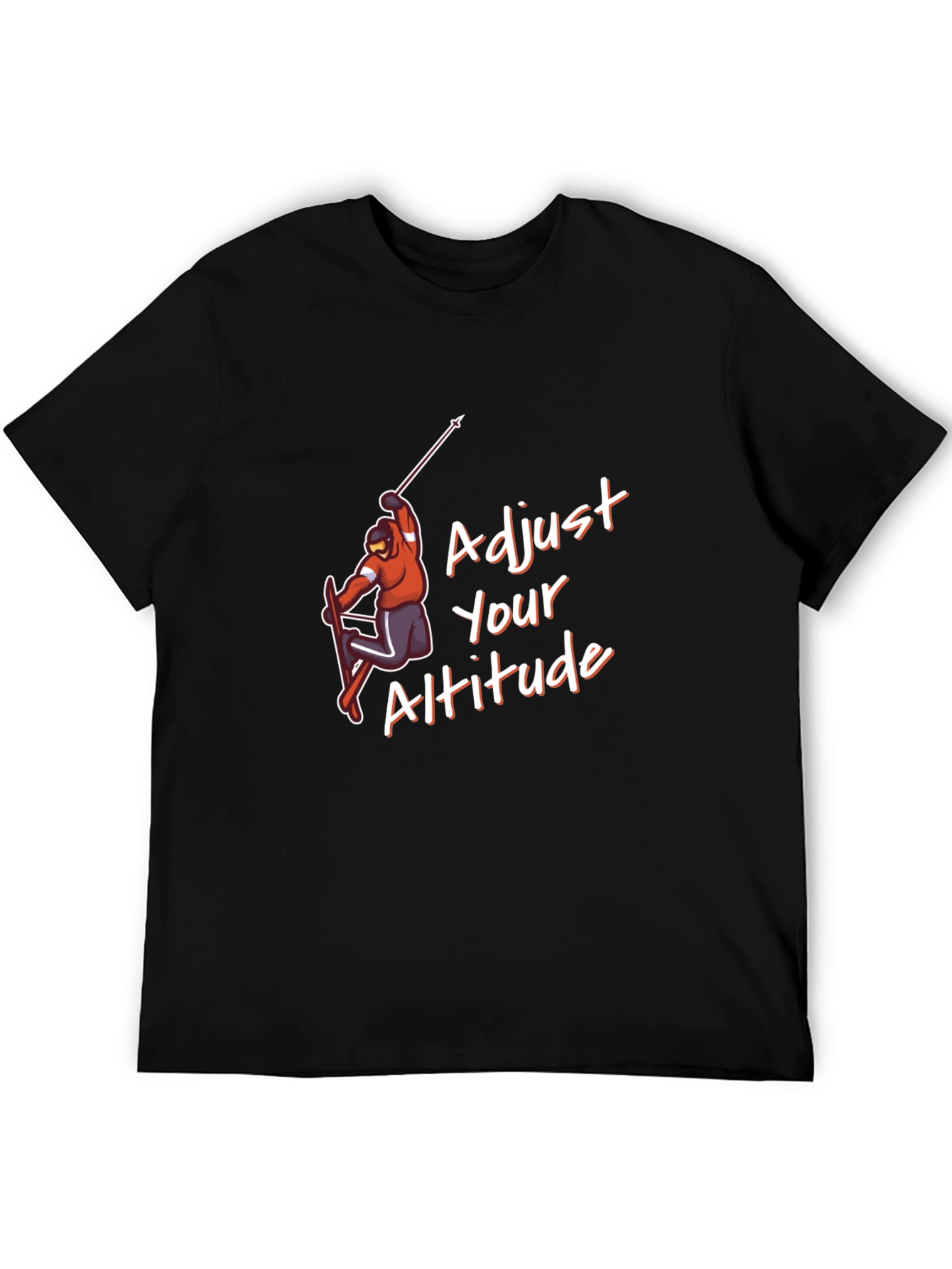 Adjust Your Altitude Black Graphic Tee