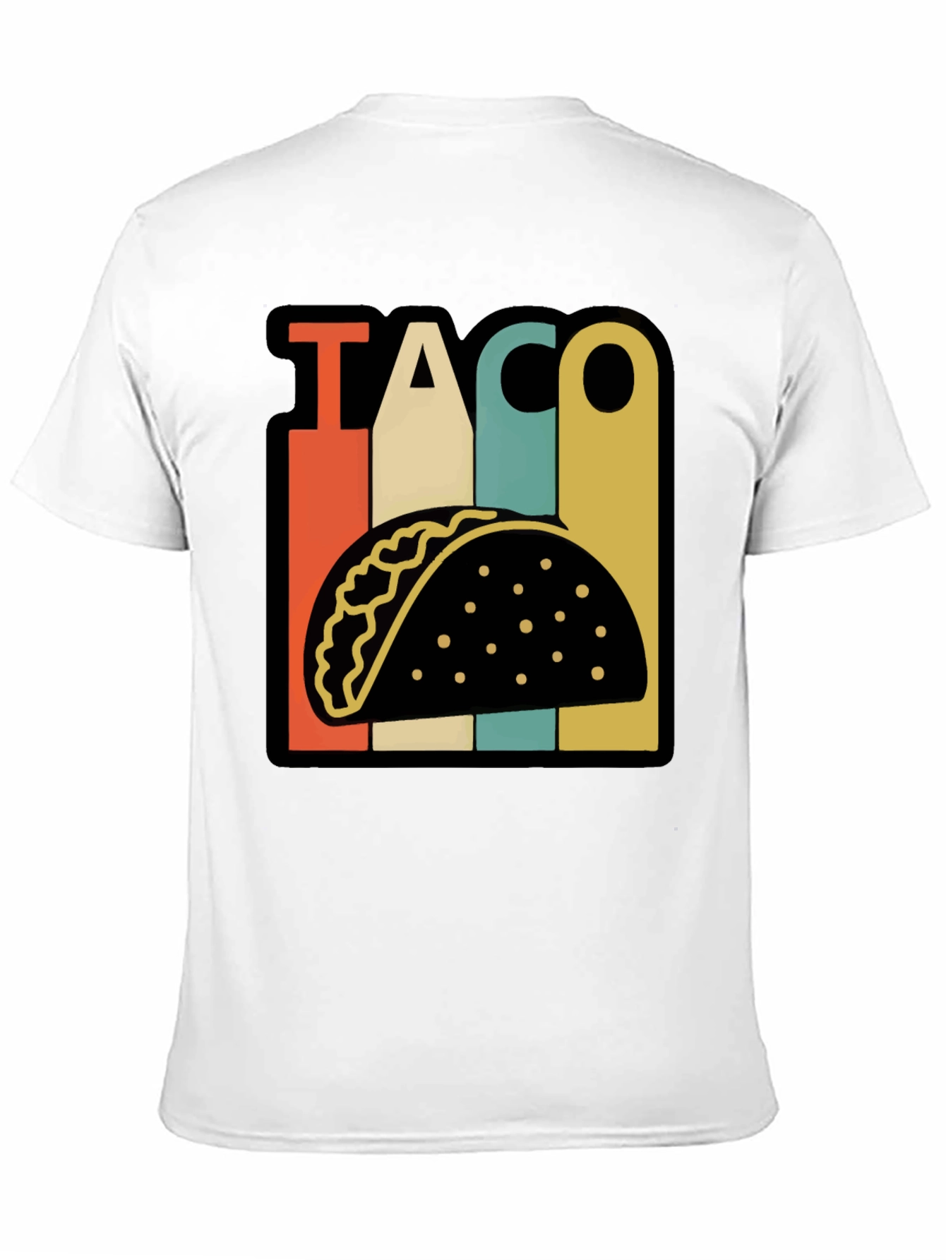 Retro Taco Graphic T-Shirt - Black Fun Food Tee
