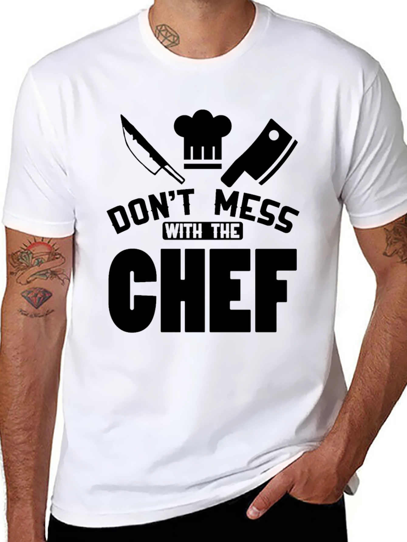 Dont Mess With The Chef Black T-Shirt