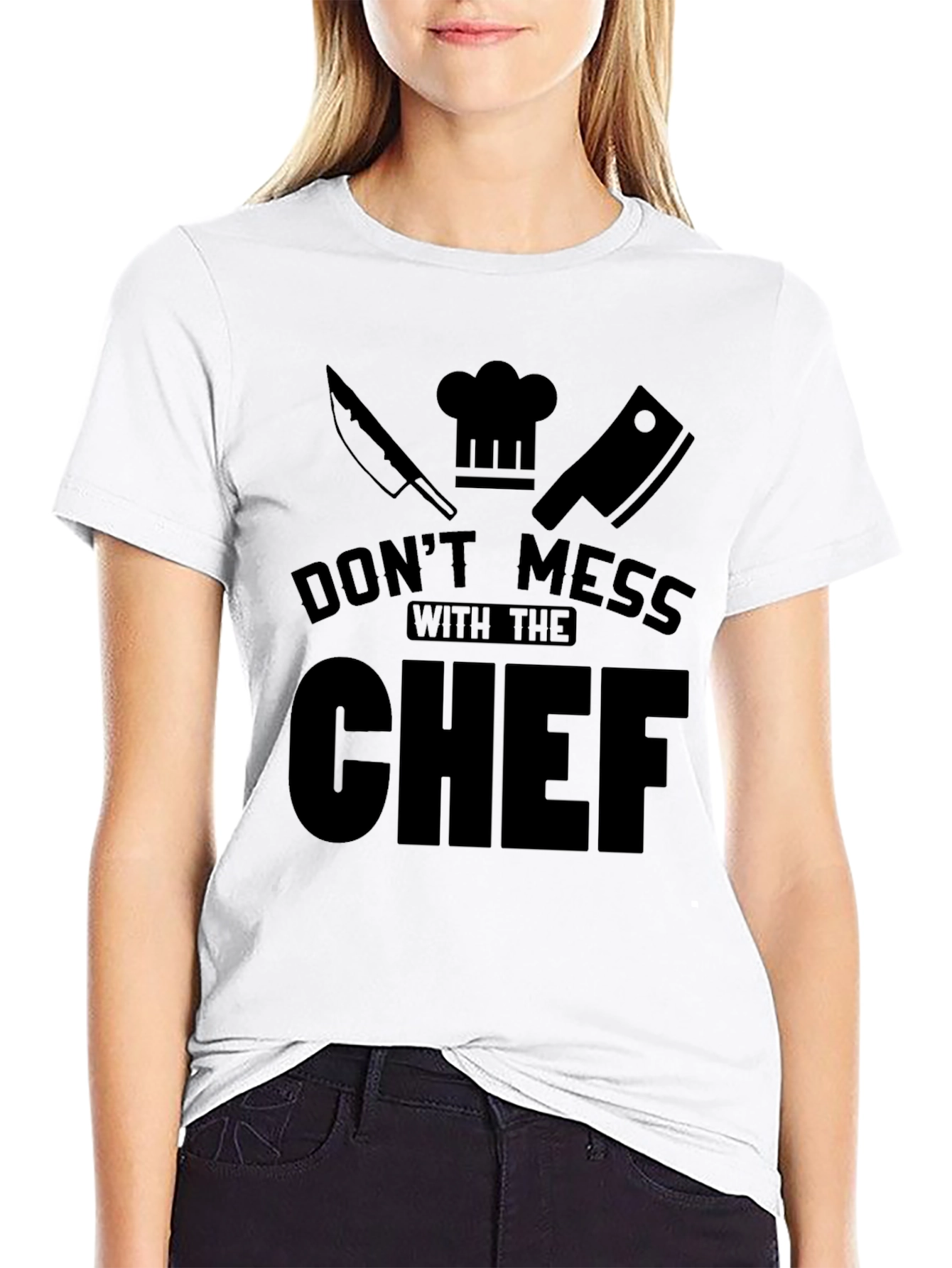 Dont Mess With The Chef Black T-Shirt