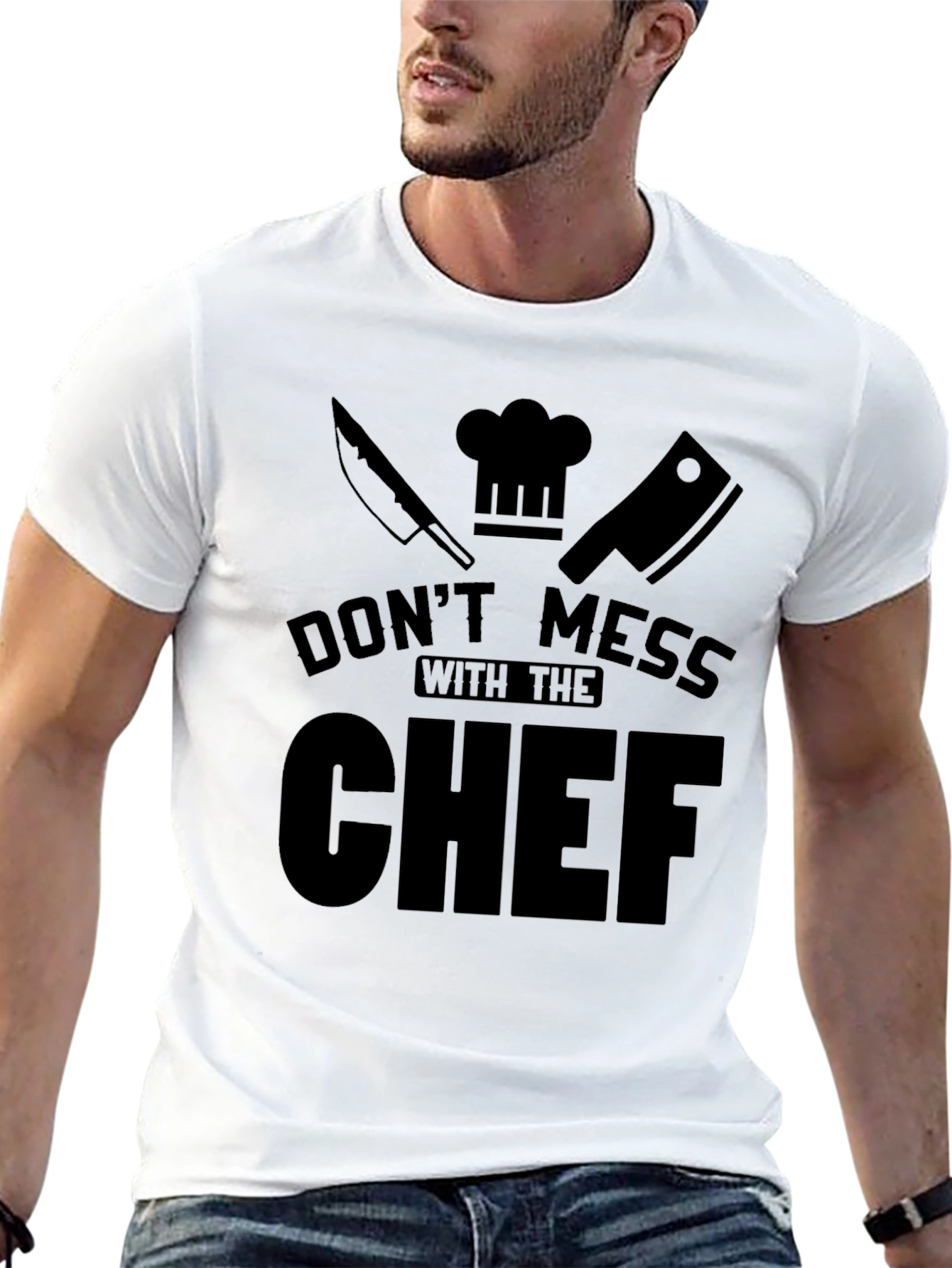 Dont Mess With The Chef Black T-Shirt