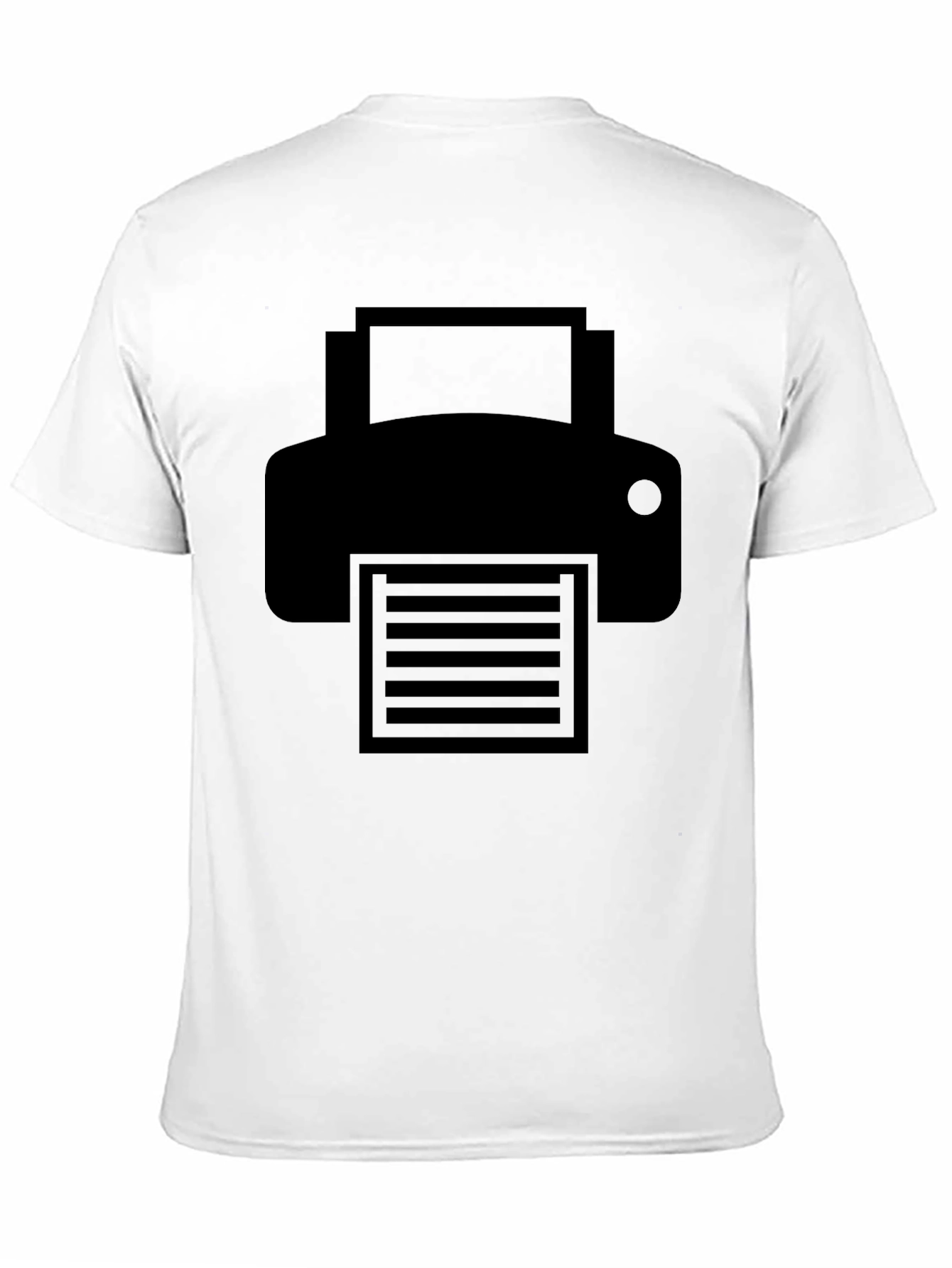 Printer Graphic Black T-Shirt