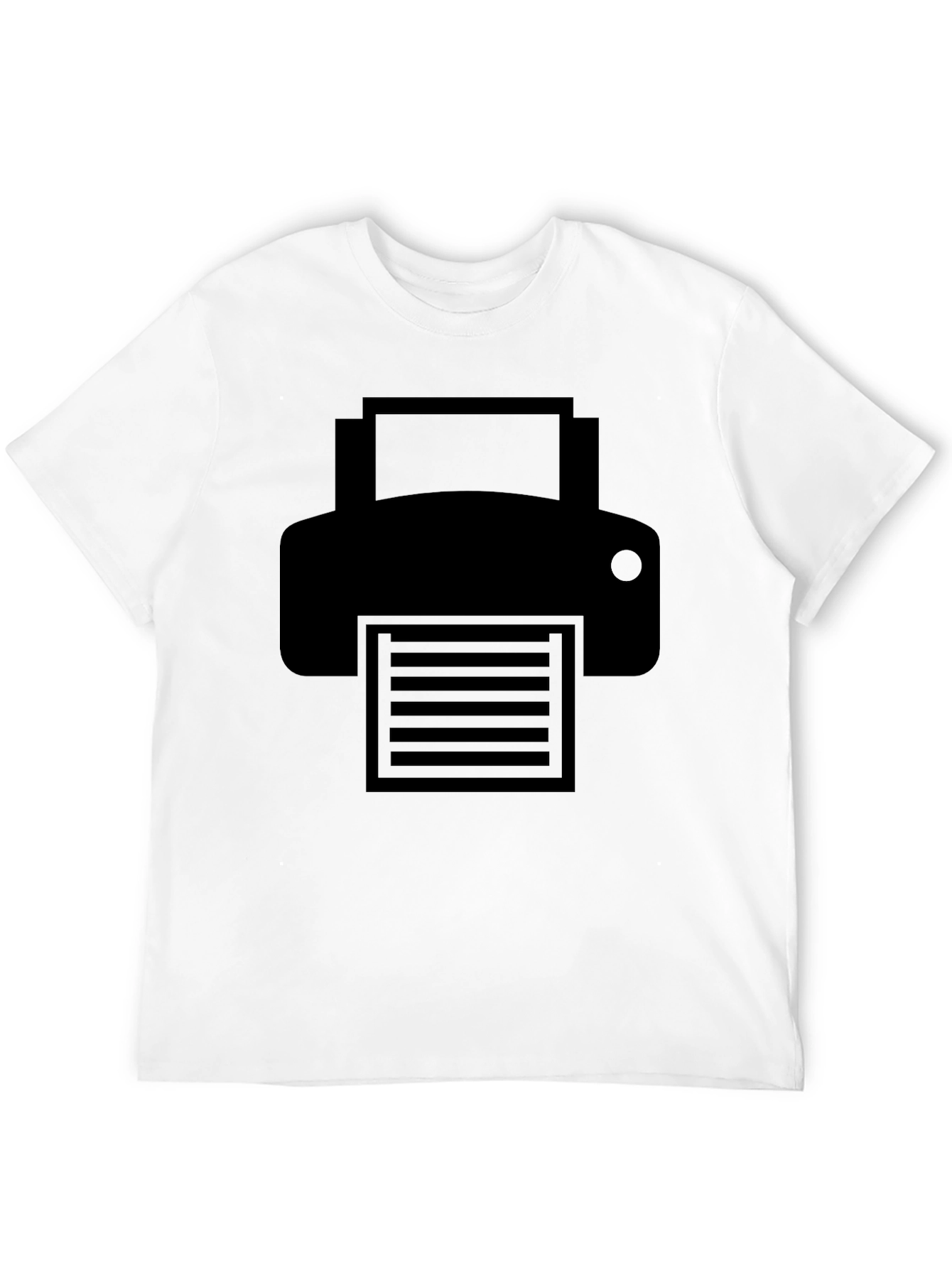 Printer Graphic Black T-Shirt