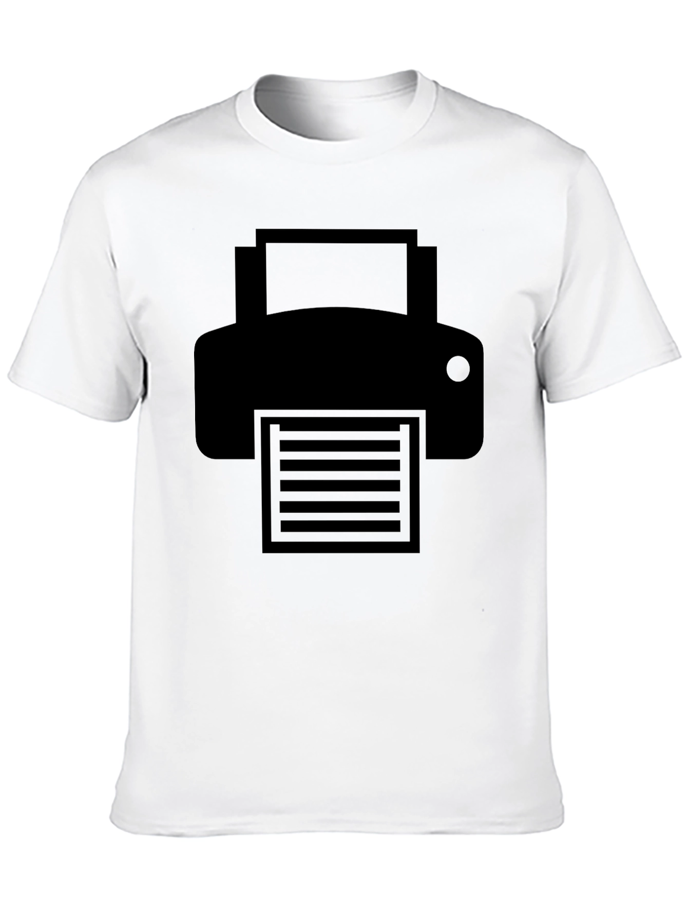Printer Graphic Black T-Shirt