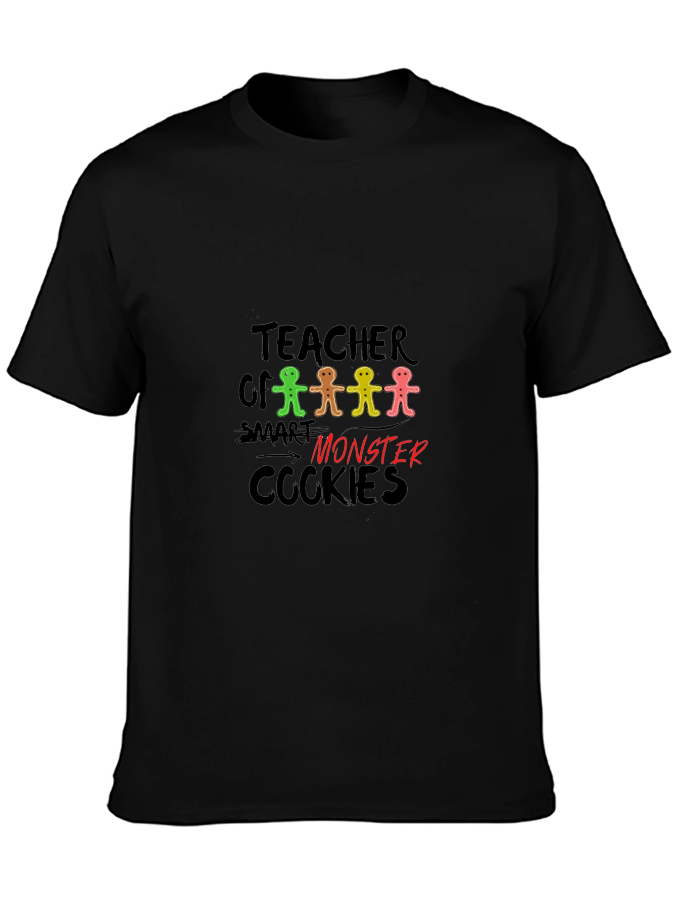 Teacher Monster Cookies Graphic T-Shirt
