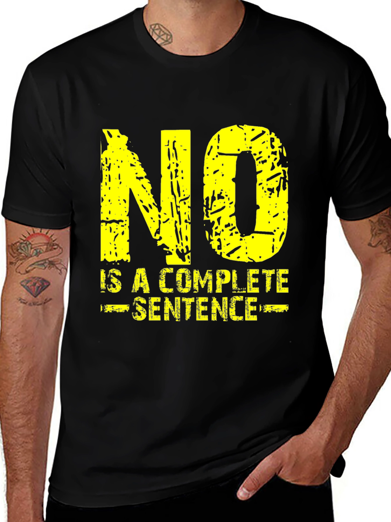 No Is A Complete Sentence Graphic Tee